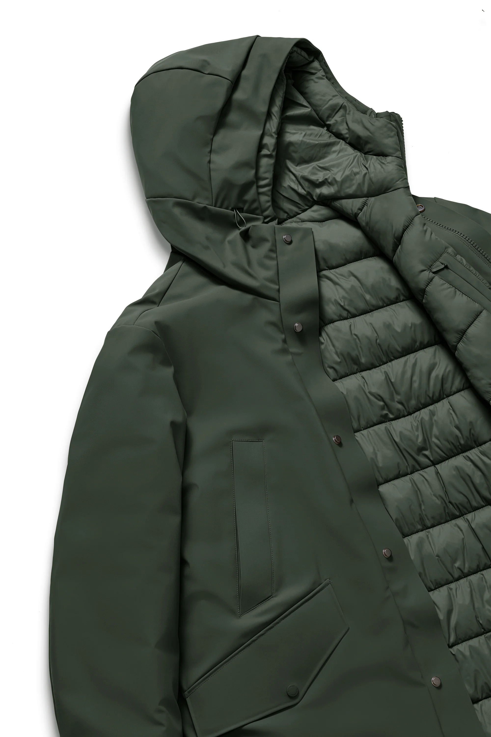 Parka lungo con doppio cappuccio - Image 4