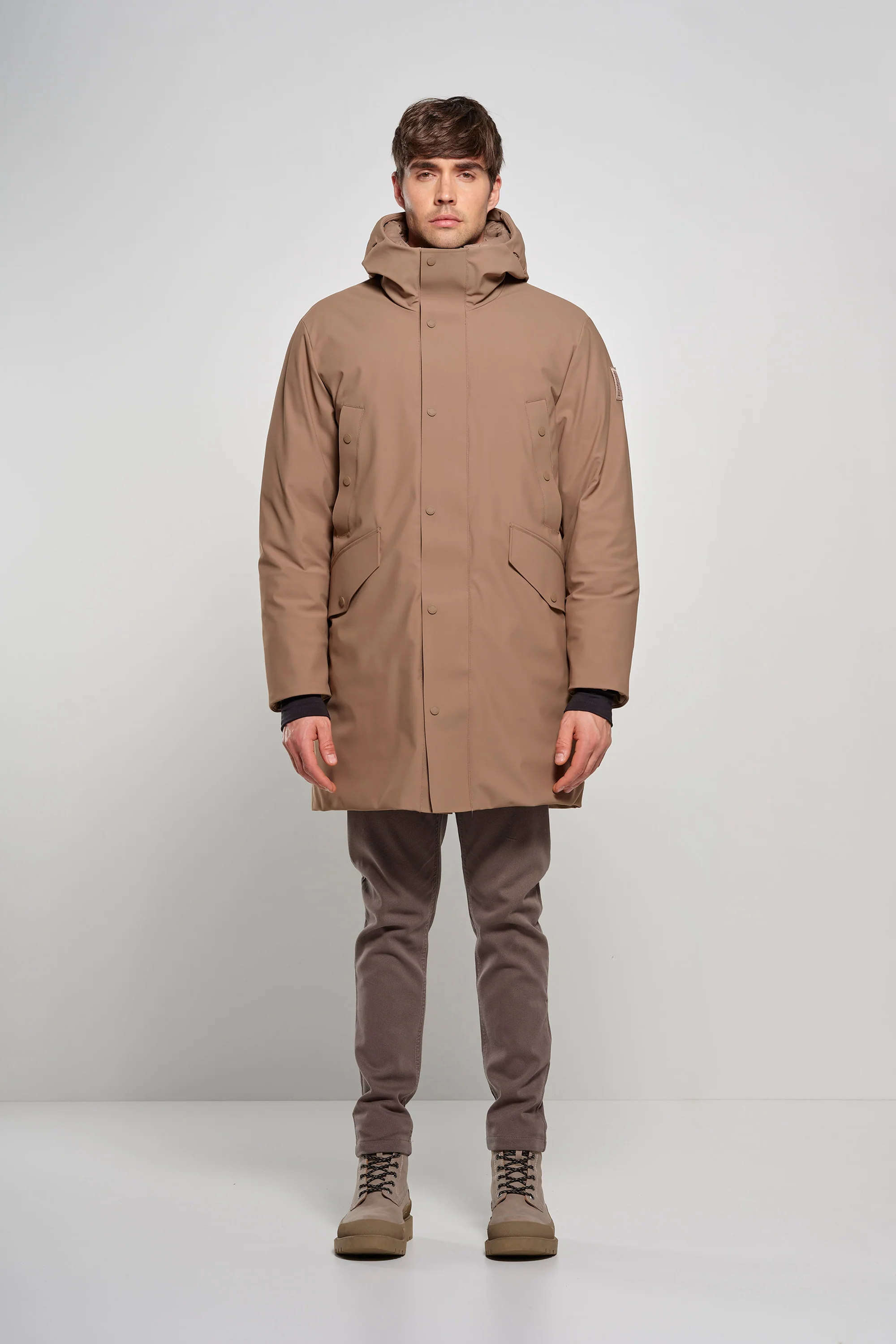 Parka lungo con doppio cappuccio - Image 5