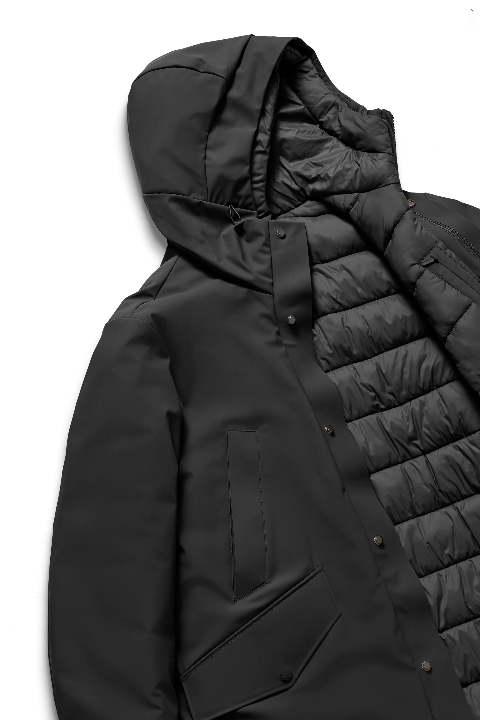 Parka lungo con doppio cappuccio - Image 9