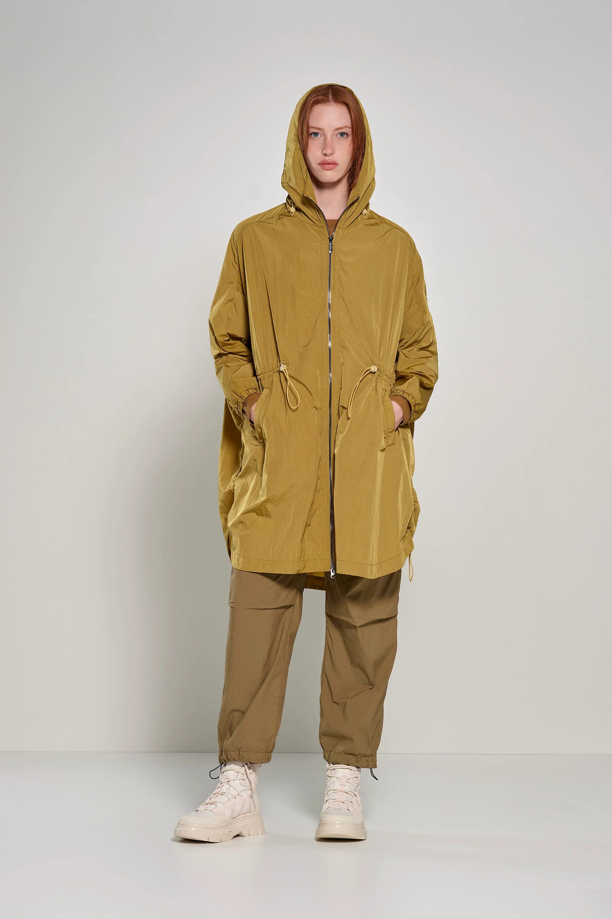 Parka sfoderato da donna con coulisse elastica - Image 18
