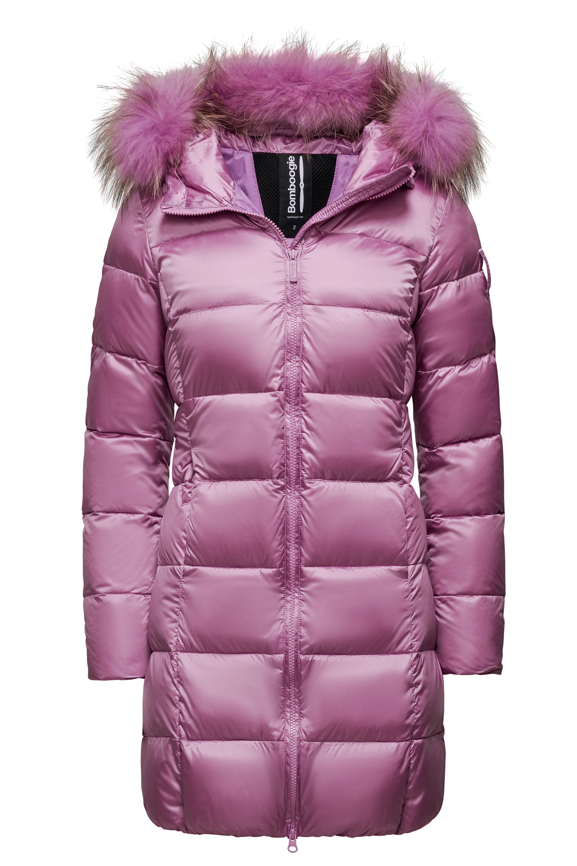 Piumino in Nylon Bright con Cappuccio in Pelliccia - Image 13
