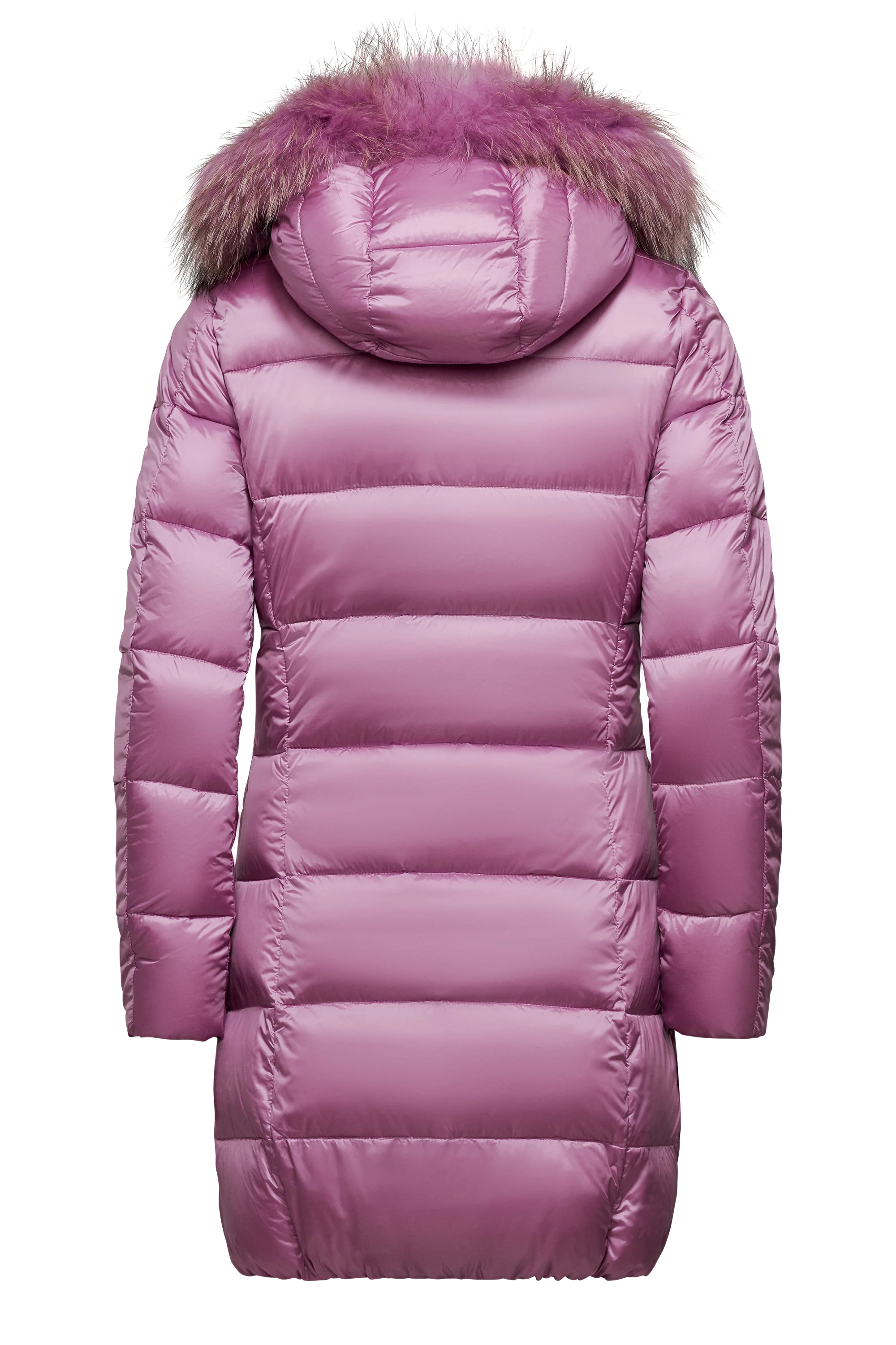 Piumino in Nylon Bright con Cappuccio in Pelliccia - Image 15