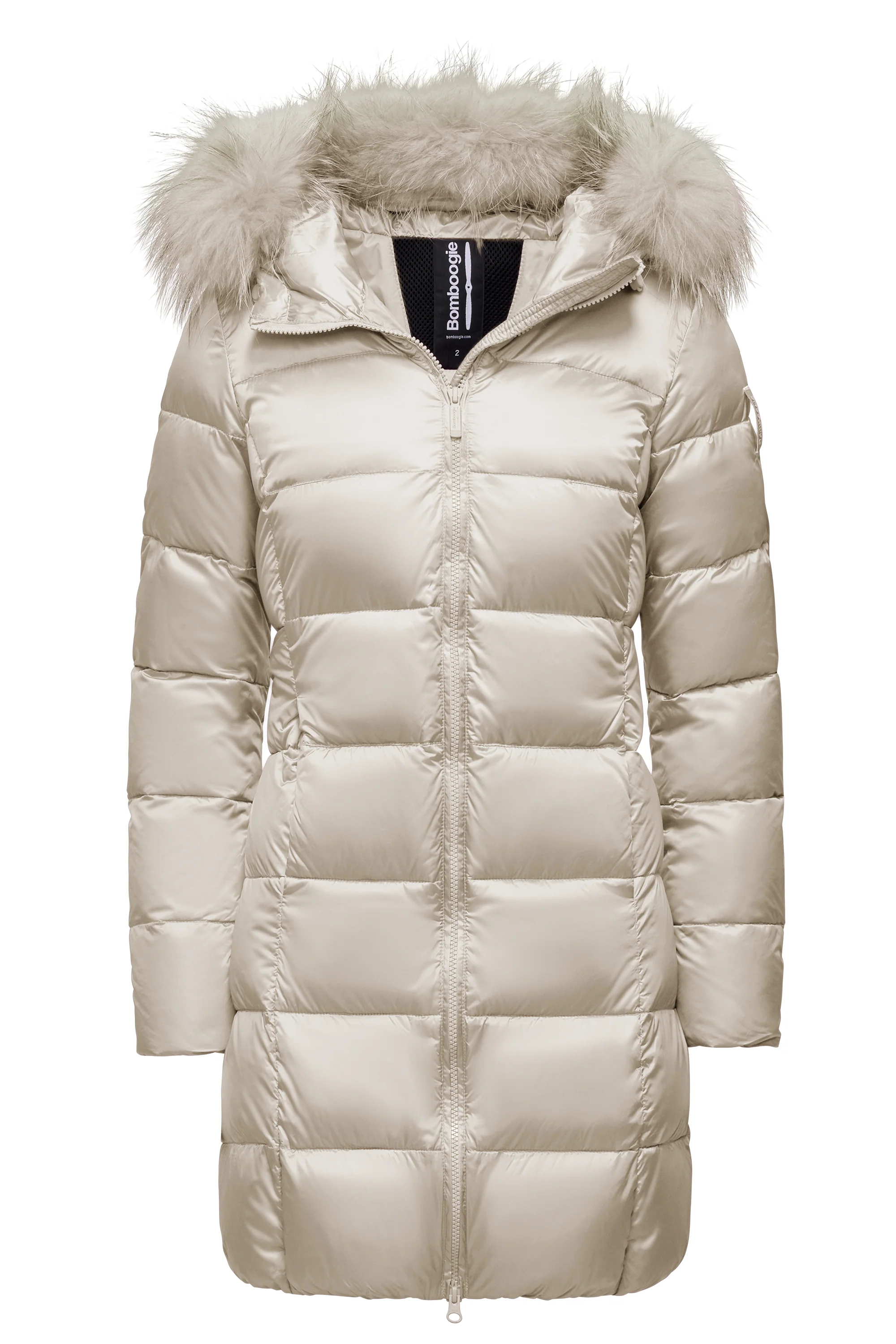 Piumino in Nylon Bright con Cappuccio in Pelliccia - Image 49