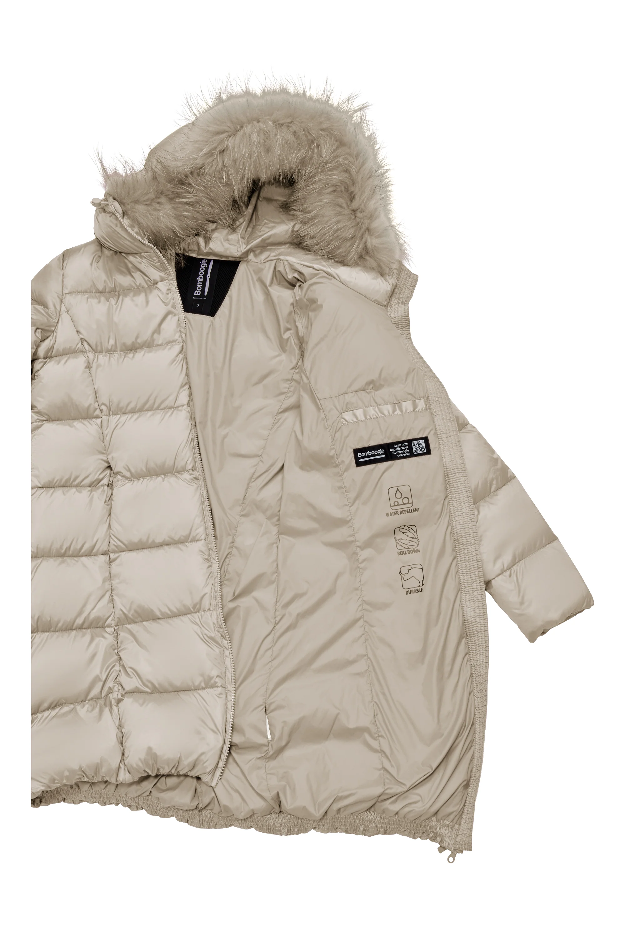 Piumino in Nylon Bright con Cappuccio in Pelliccia - Image 52