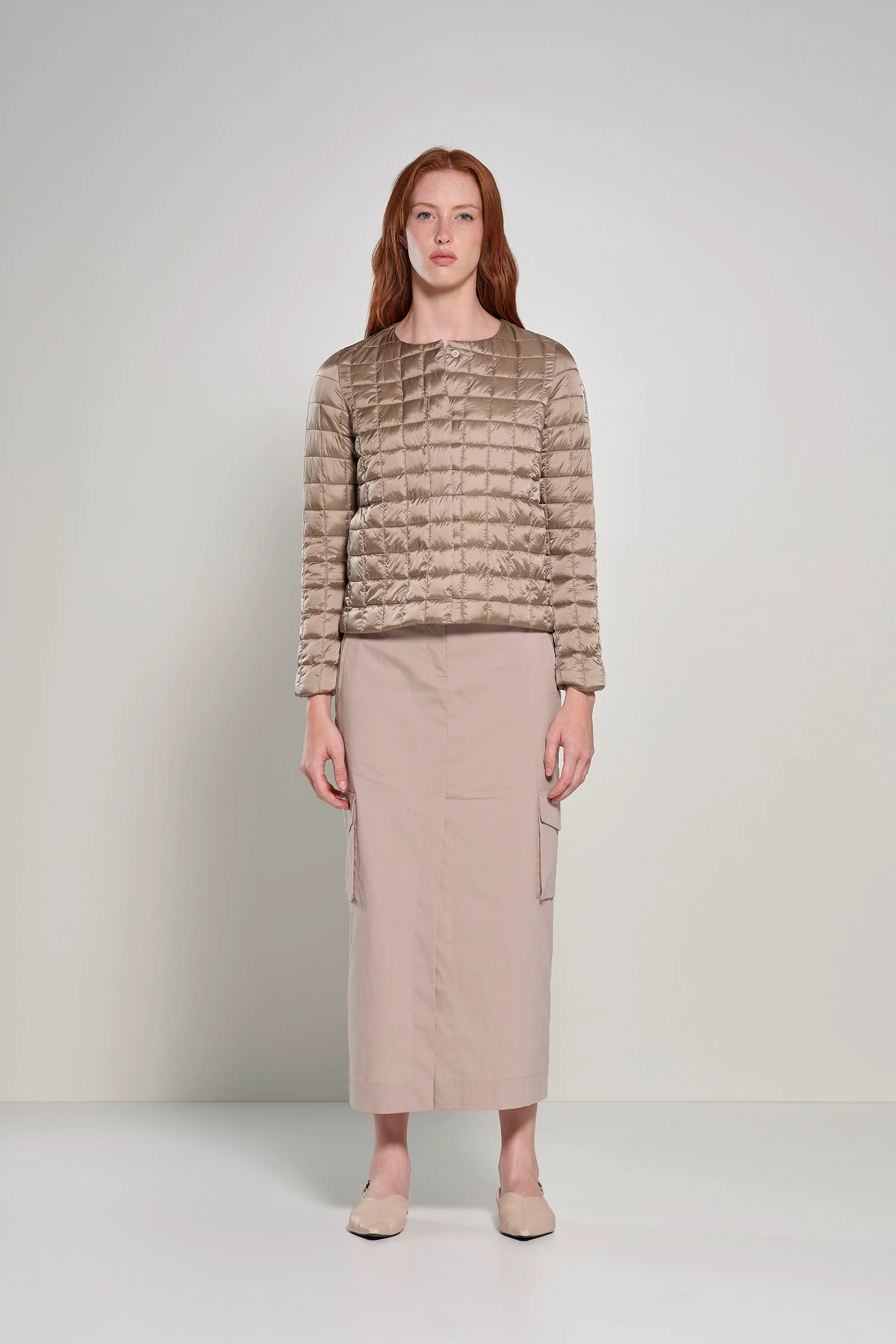 Piumino in nylon bright con collo arrotondato - Image 42