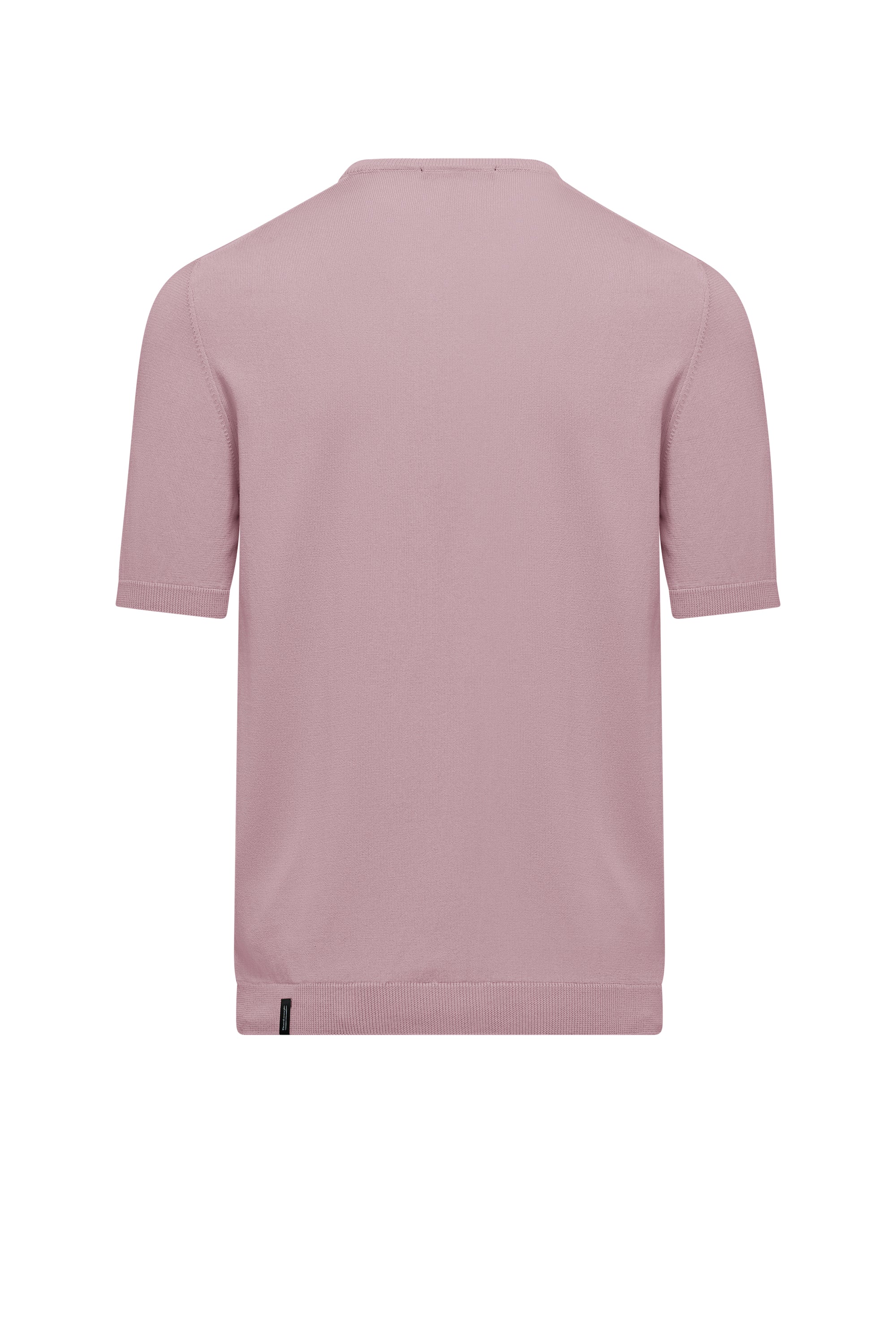 Pullover Girocollo a Manica Corta in Maglia Rasata Faded - Image 4