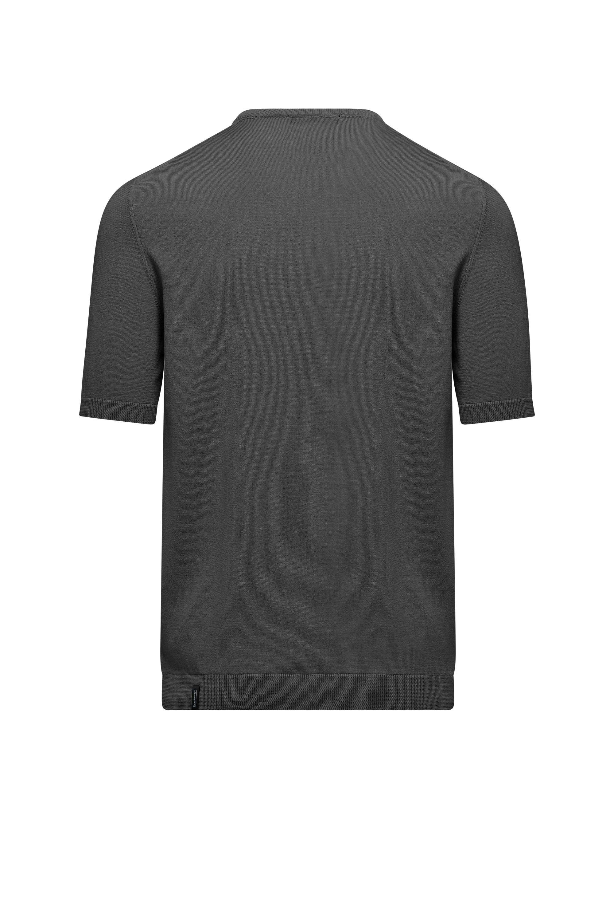 Pullover Girocollo a Manica Corta in Maglia Rasata Faded - Image 6