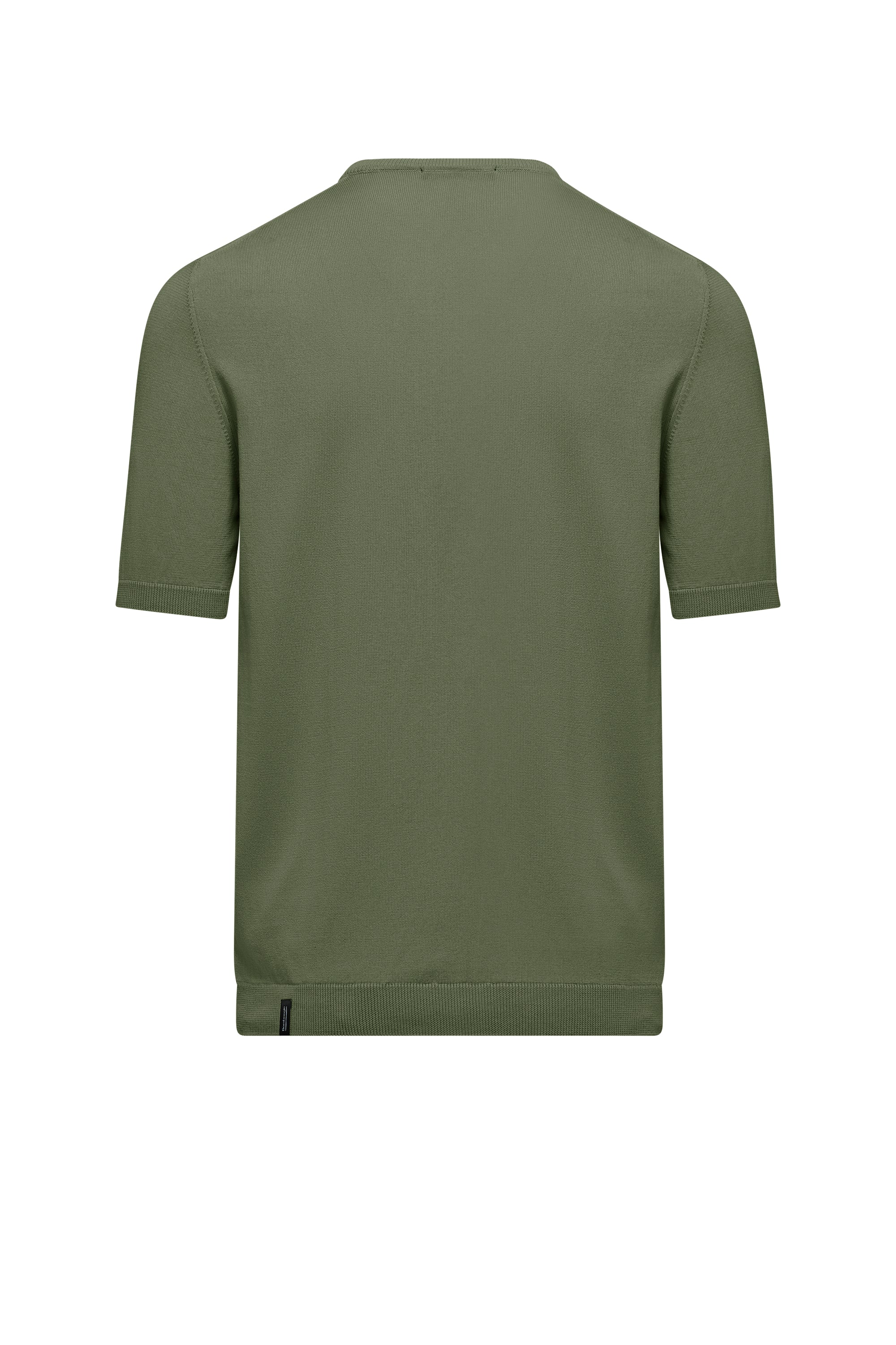 Pullover Girocollo a Manica Corta in Maglia Rasata Faded - Image 9