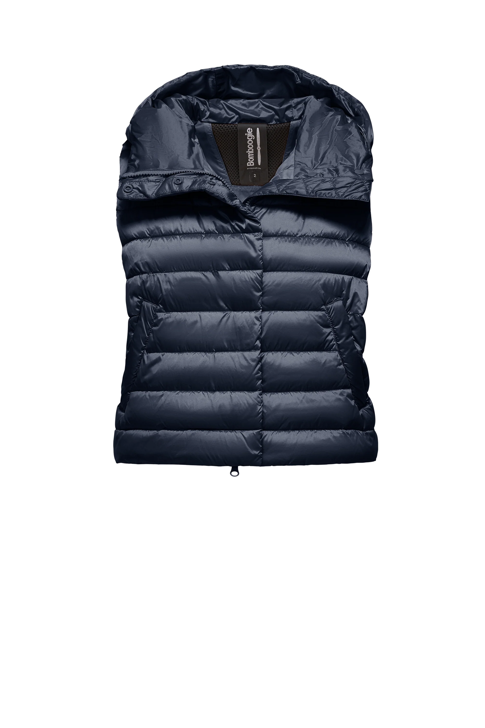 Smanicato Imbottito in Nylon Brillante con Cappuccio - Image 19