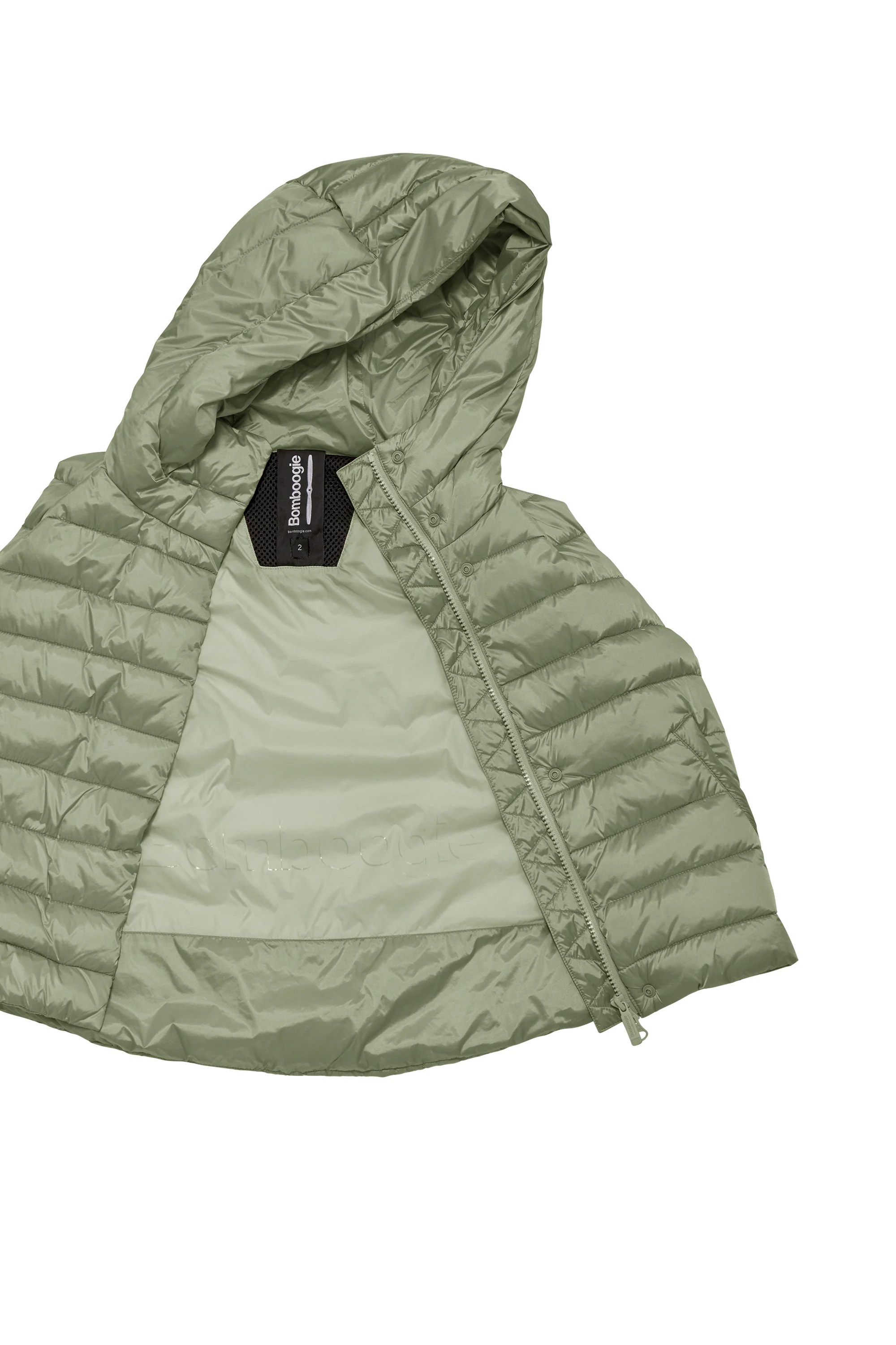 Smanicato Imbottito in Nylon Brillante con Cappuccio - Image 28