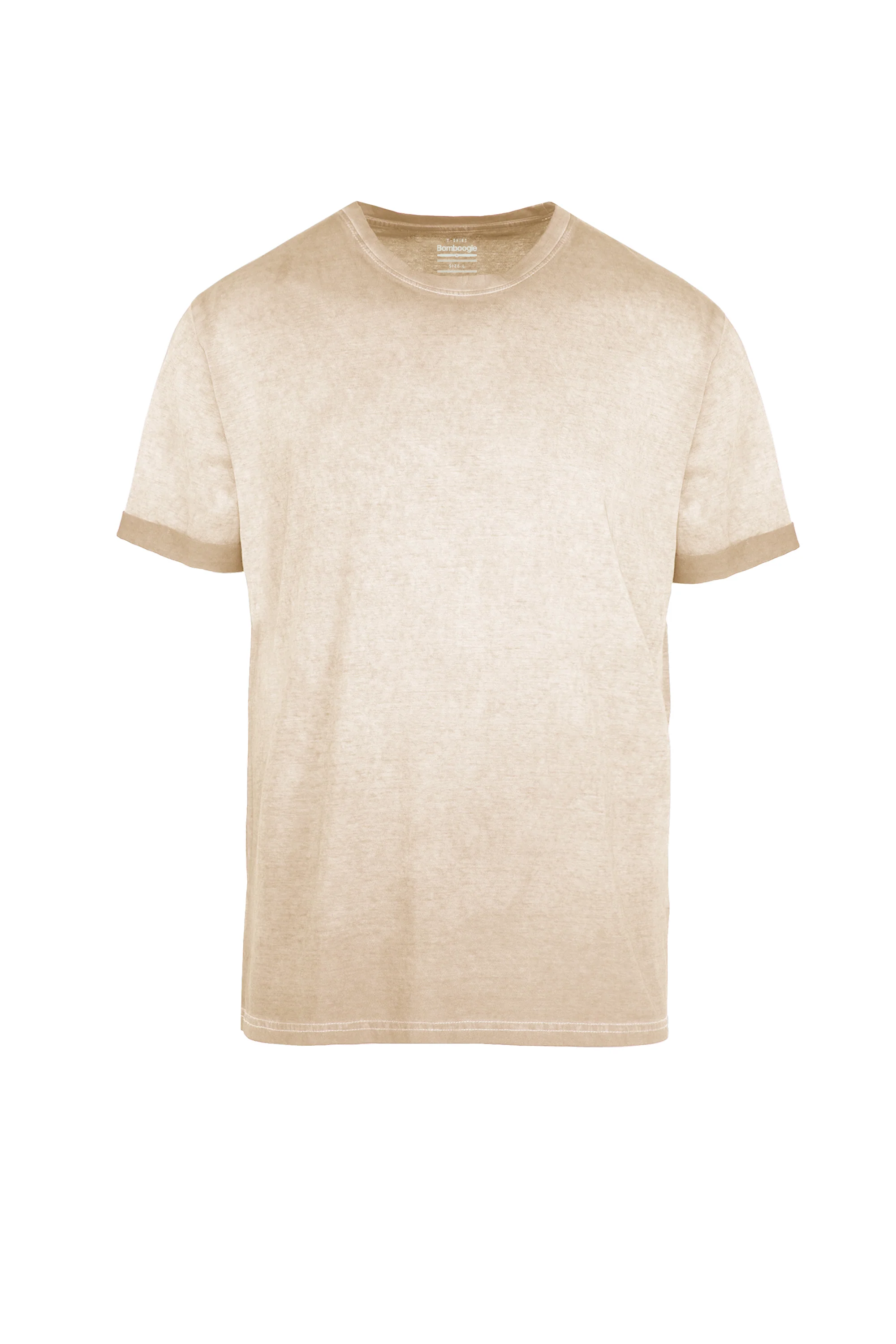 T-shirt a Manica Corta in Cotone Tinto a Freddo - Image 11