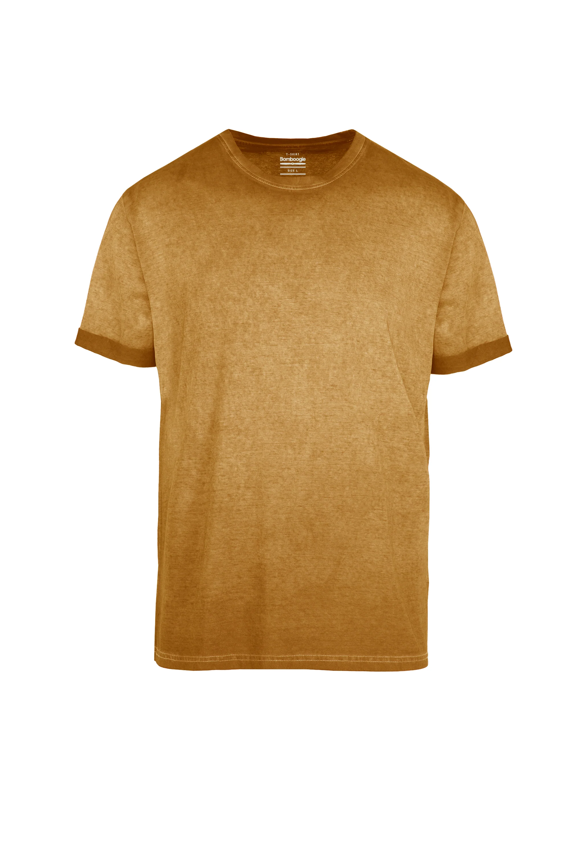 T-shirt a Manica Corta in Cotone Tinto a Freddo - Image 3