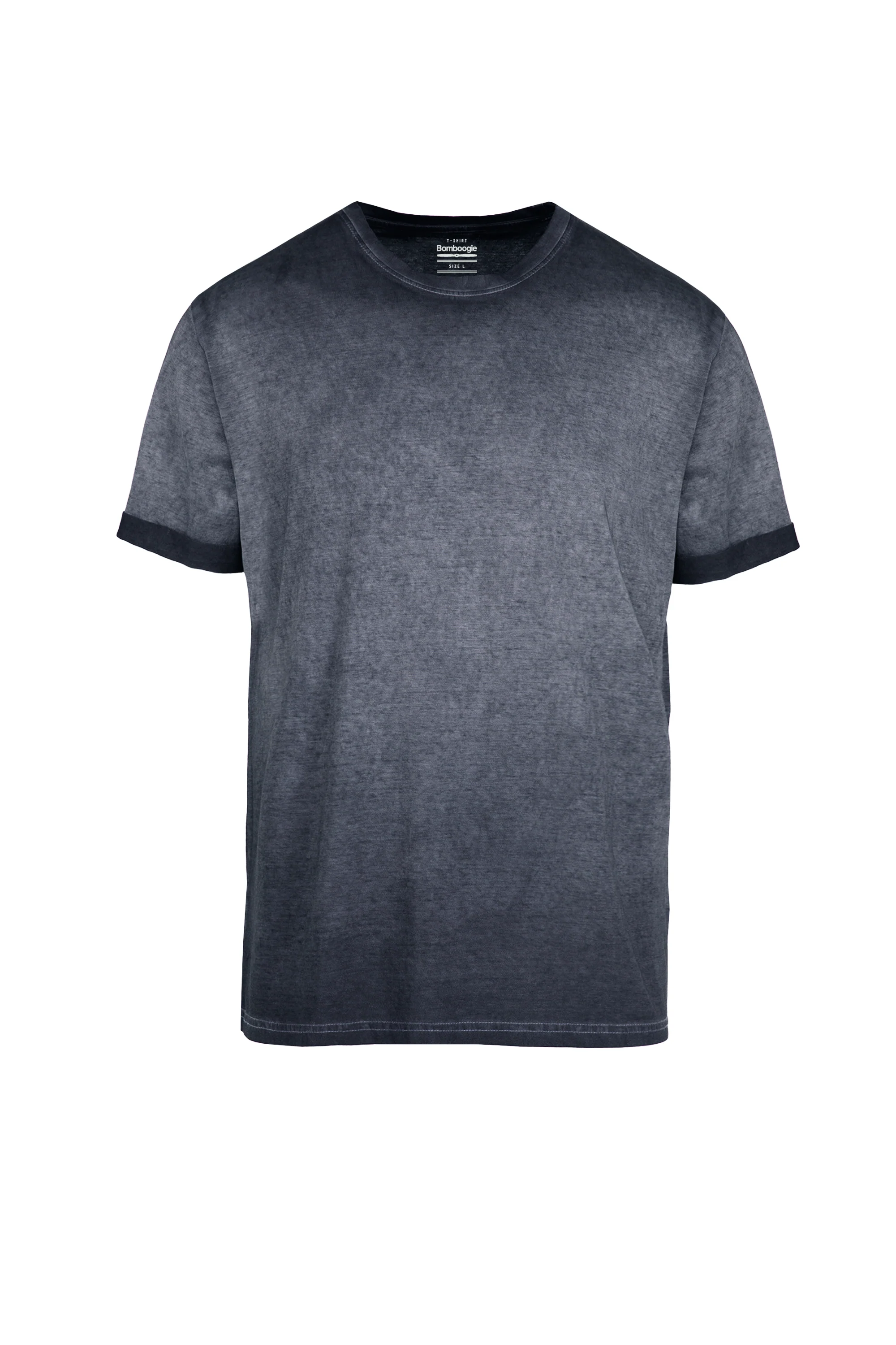 T-shirt a Manica Corta in Cotone Tinto a Freddo - Image 5
