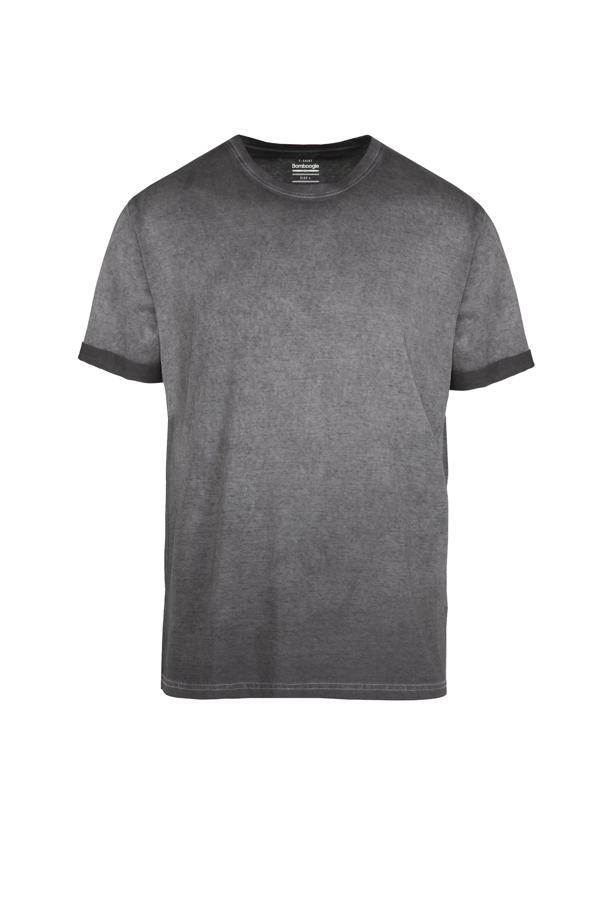 T-shirt a Manica Corta in Cotone Tinto a Freddo - Image 9