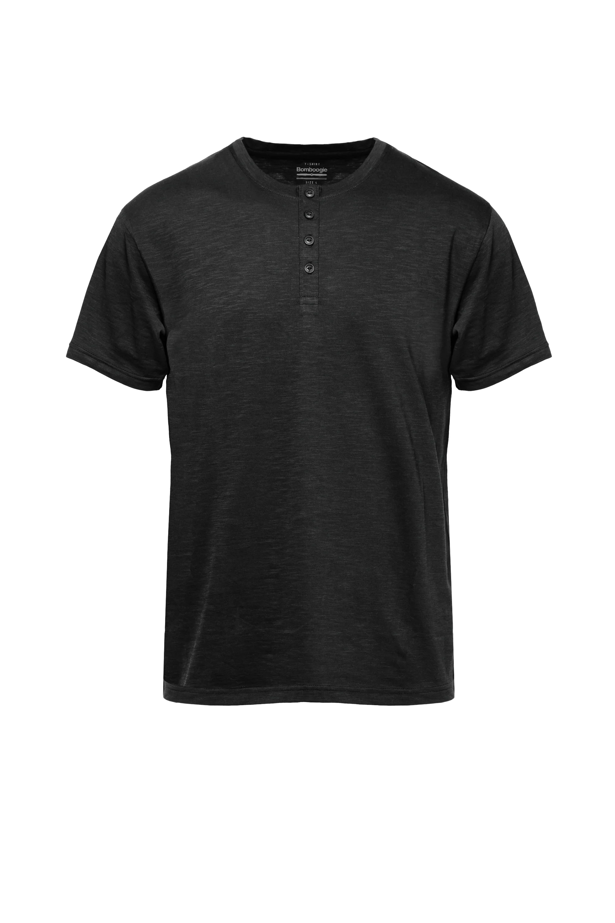 T-shirt con Bottoni in Jersey Fiammato - Image 4