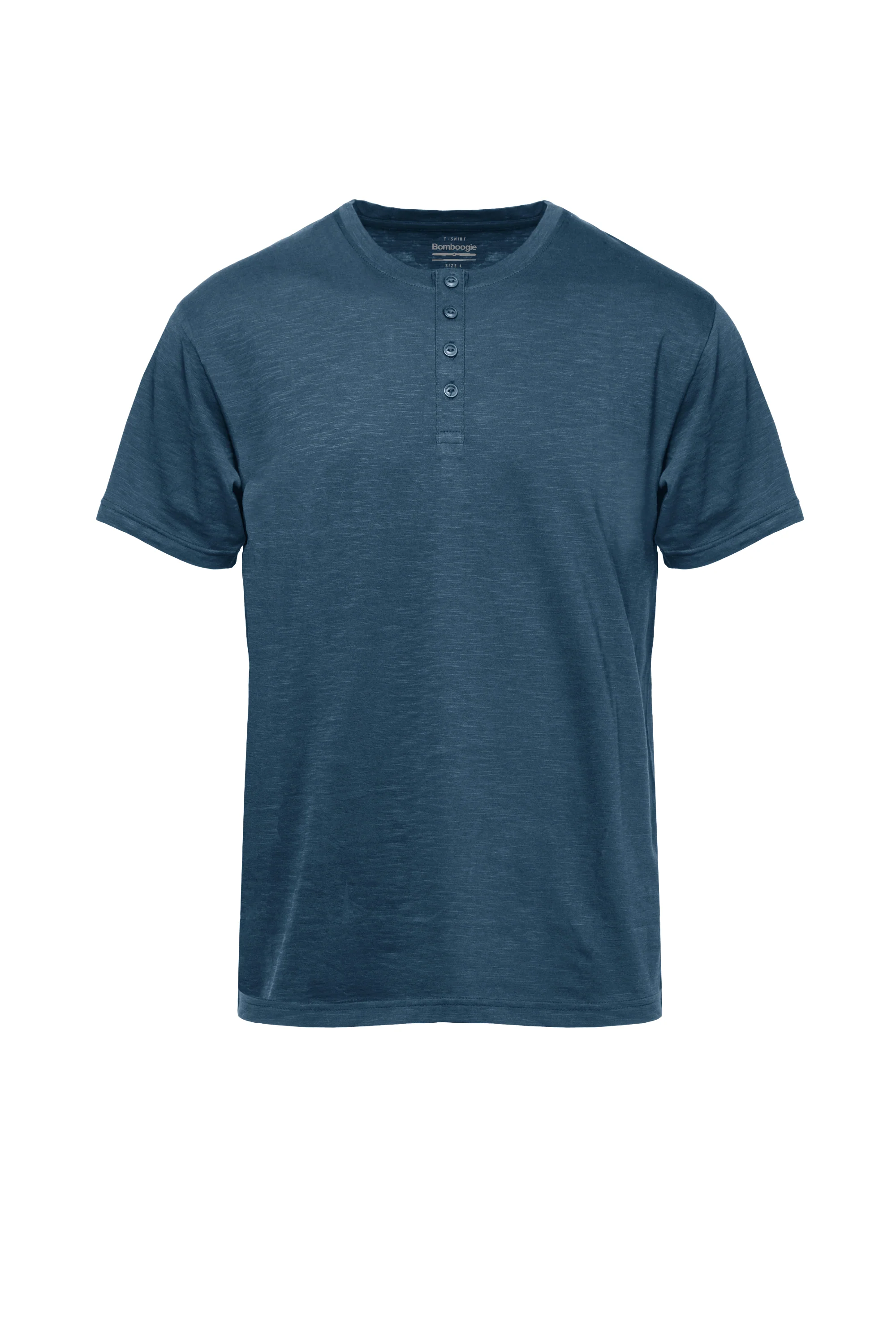 T-shirt con Bottoni in Jersey Fiammato - Image 5