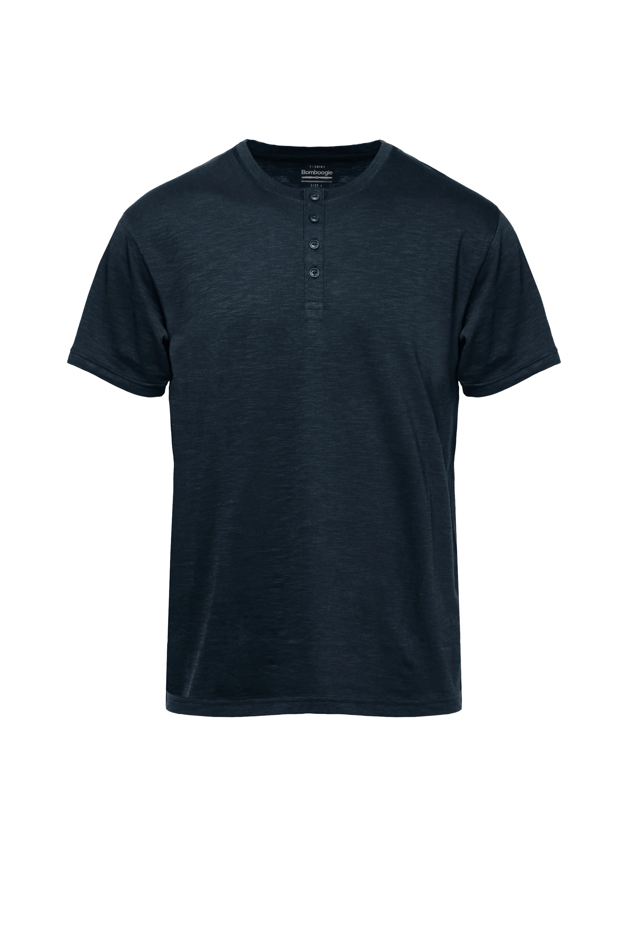 T-shirt con Bottoni in Jersey Fiammato - Image 9