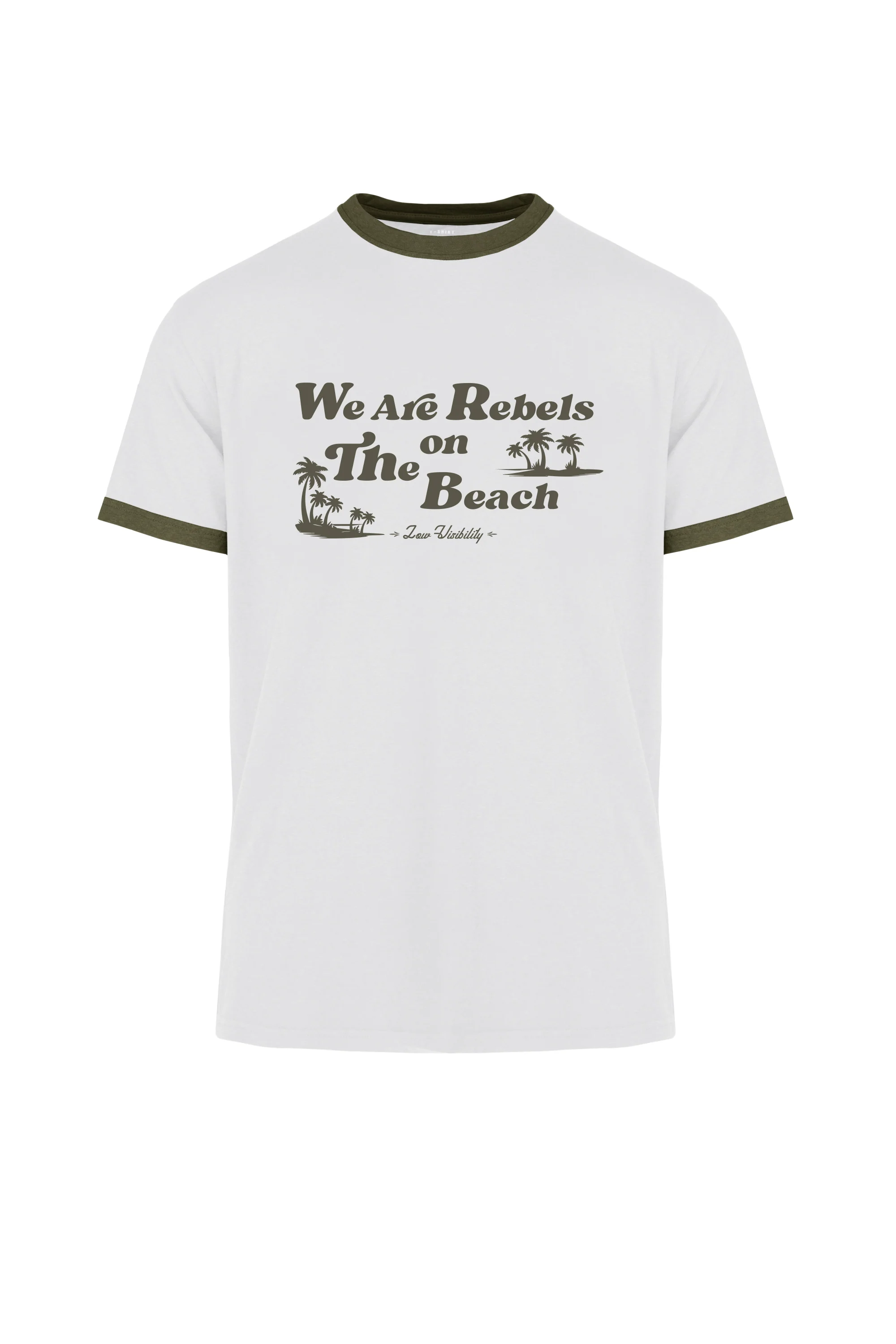 T-shirt con costina sul fondo manica in colore a contrasto - Image 2