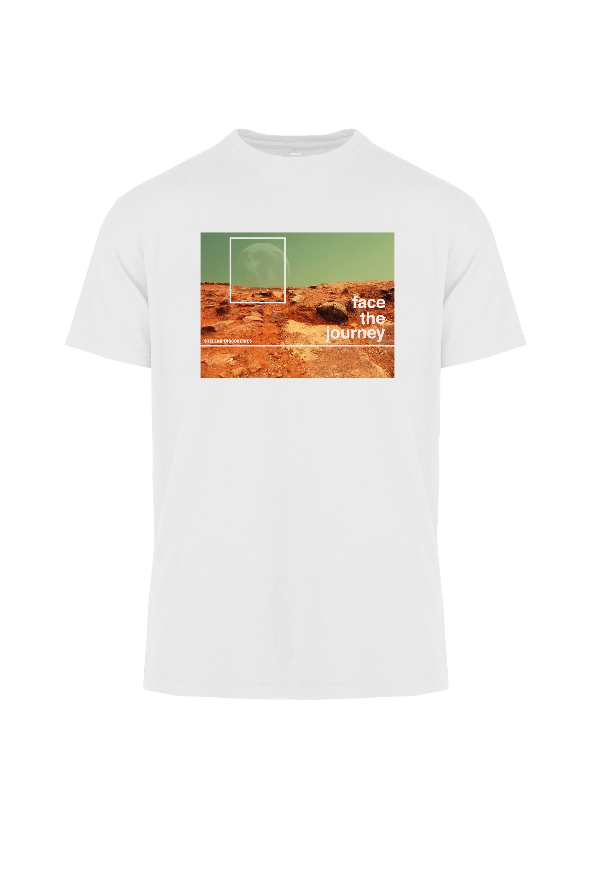 T-shirt con stampa Face the Journey Mars
