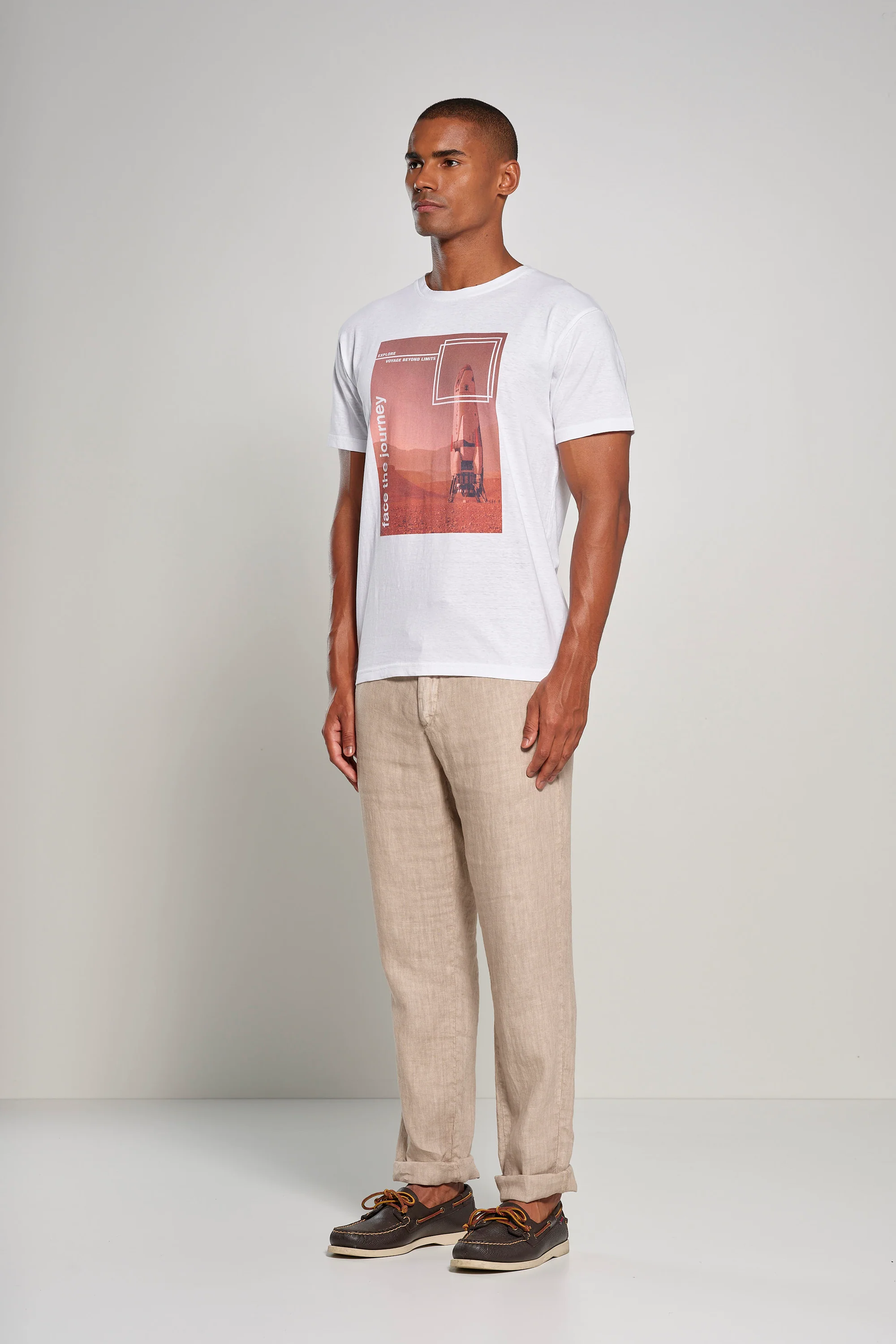 T-shirt con stampa Face the Journey Rocket - Image 3