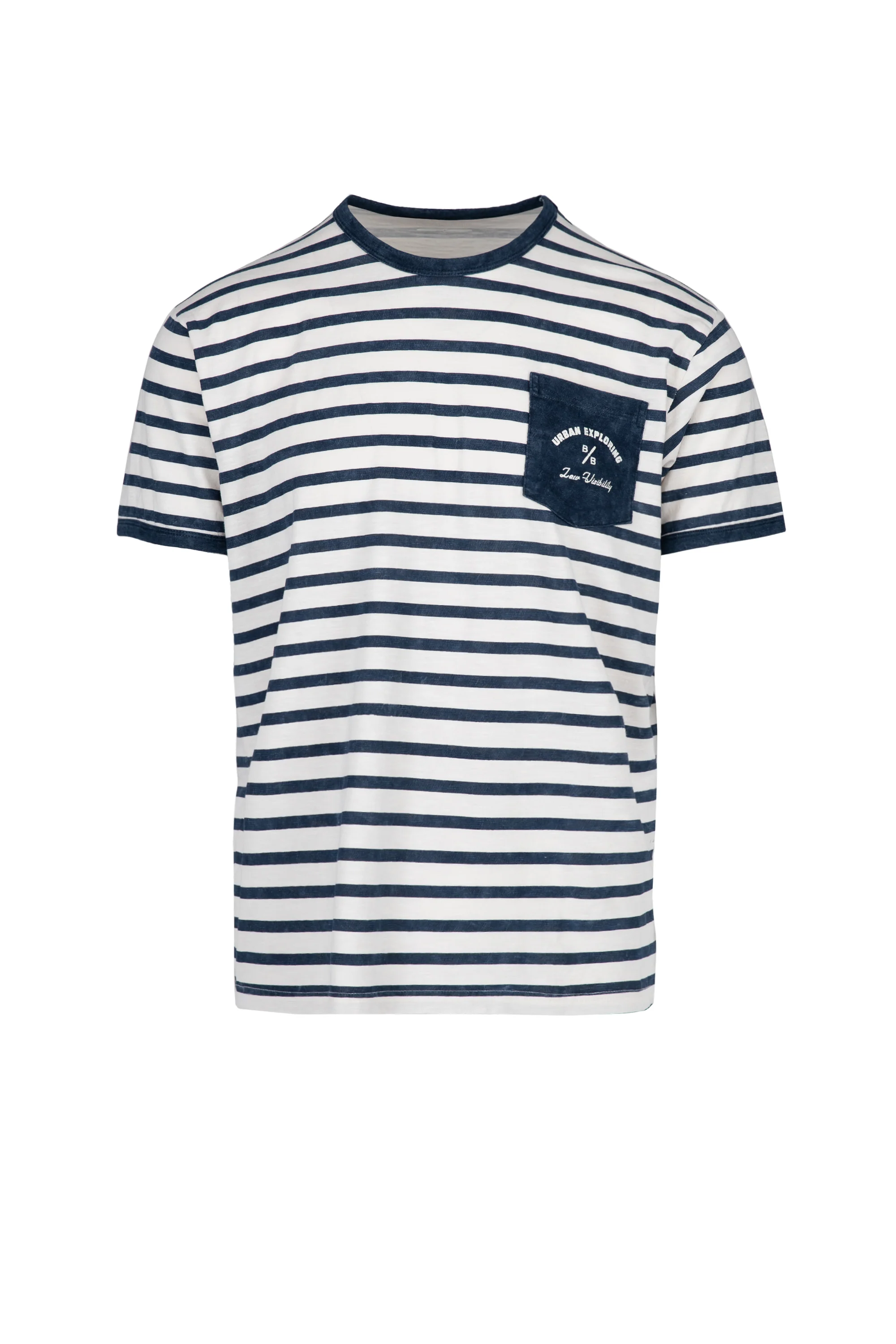 T-shirt girocollo a righe