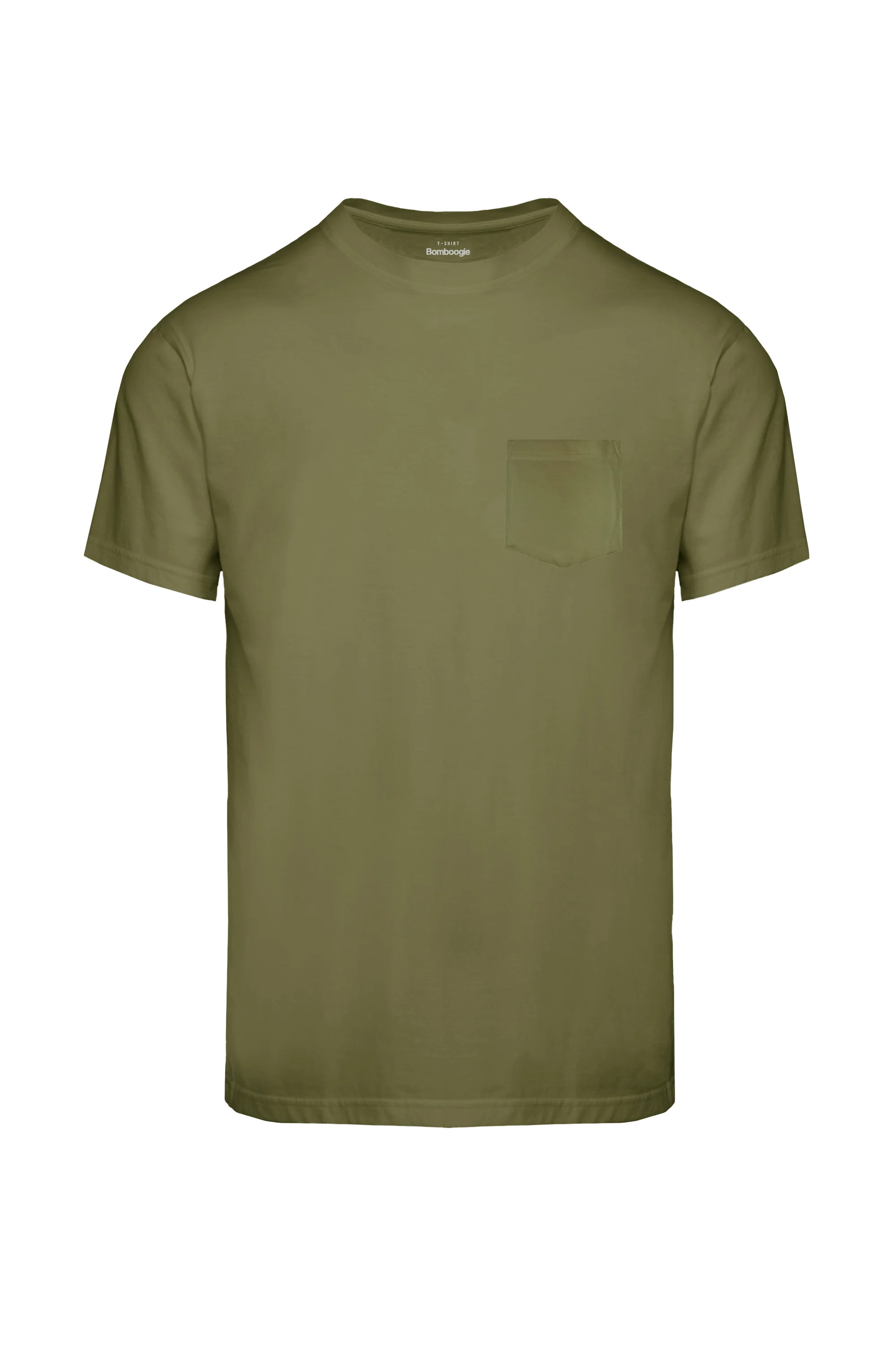 T-shirt girocollo con taschino - Image 8