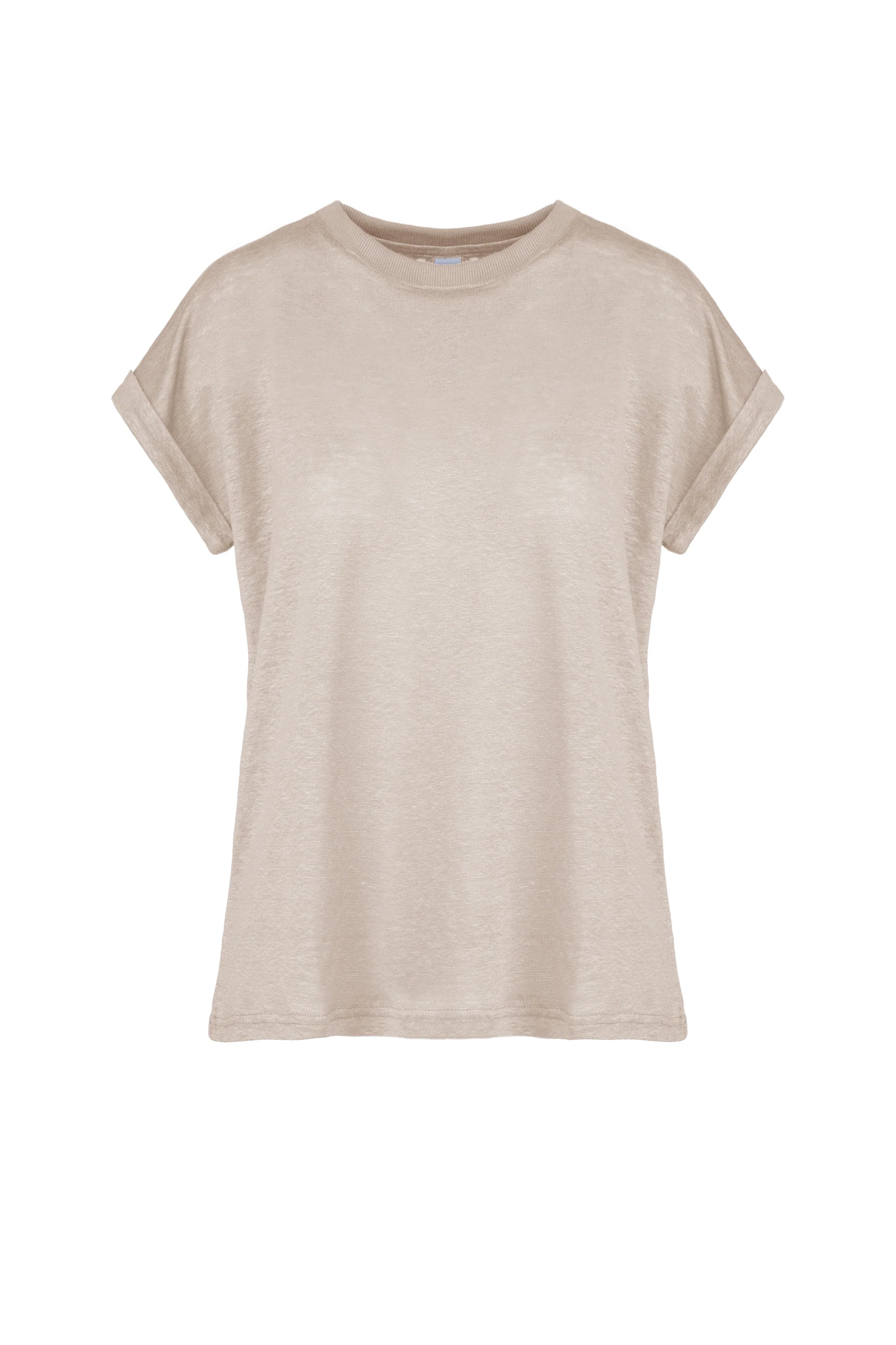 T- shirt girocollo in lino - Image 13
