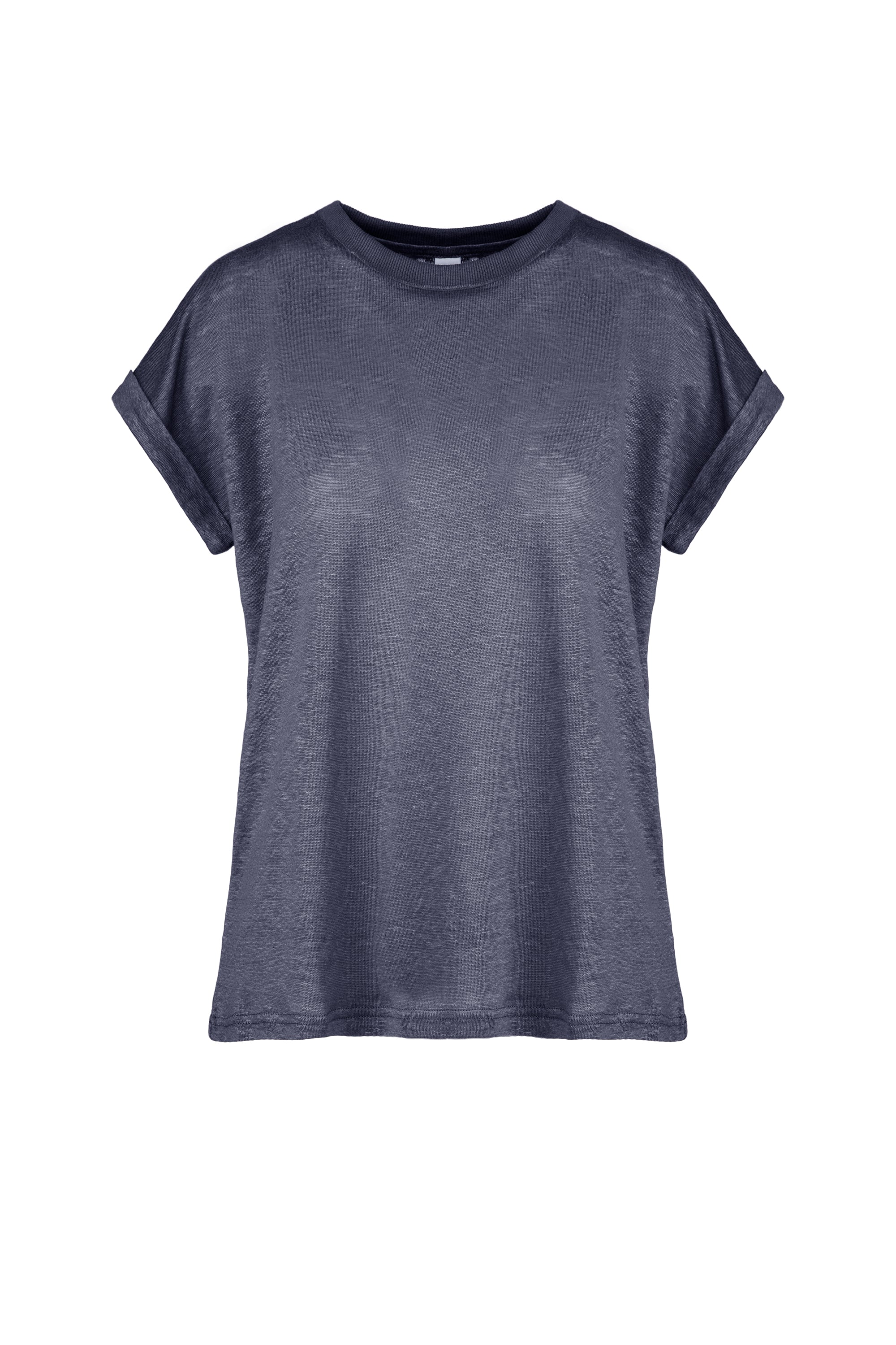 T- shirt girocollo in lino - Image 16