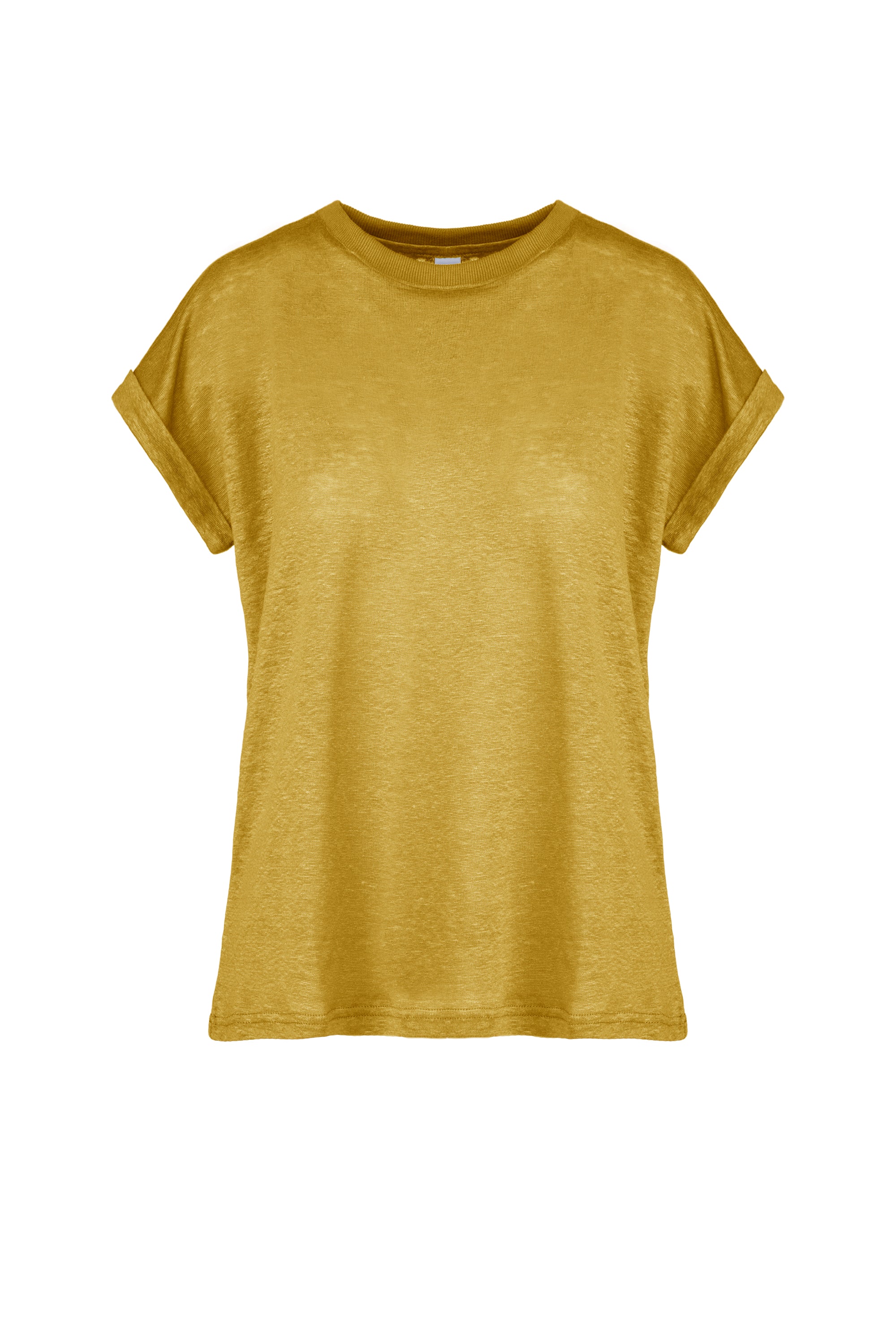 T- shirt girocollo in lino - Image 19