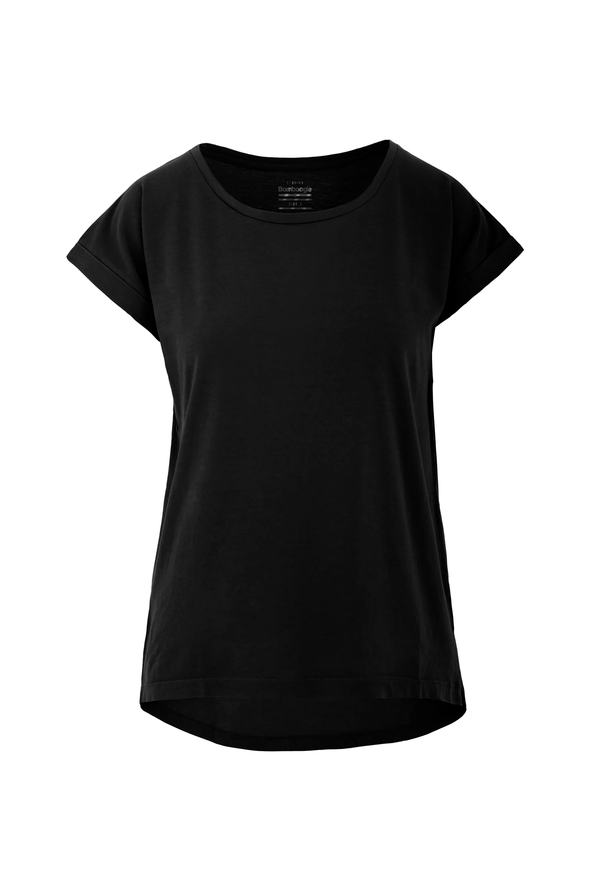 T-shirt girocollo in misto lino/cotone - Image 3