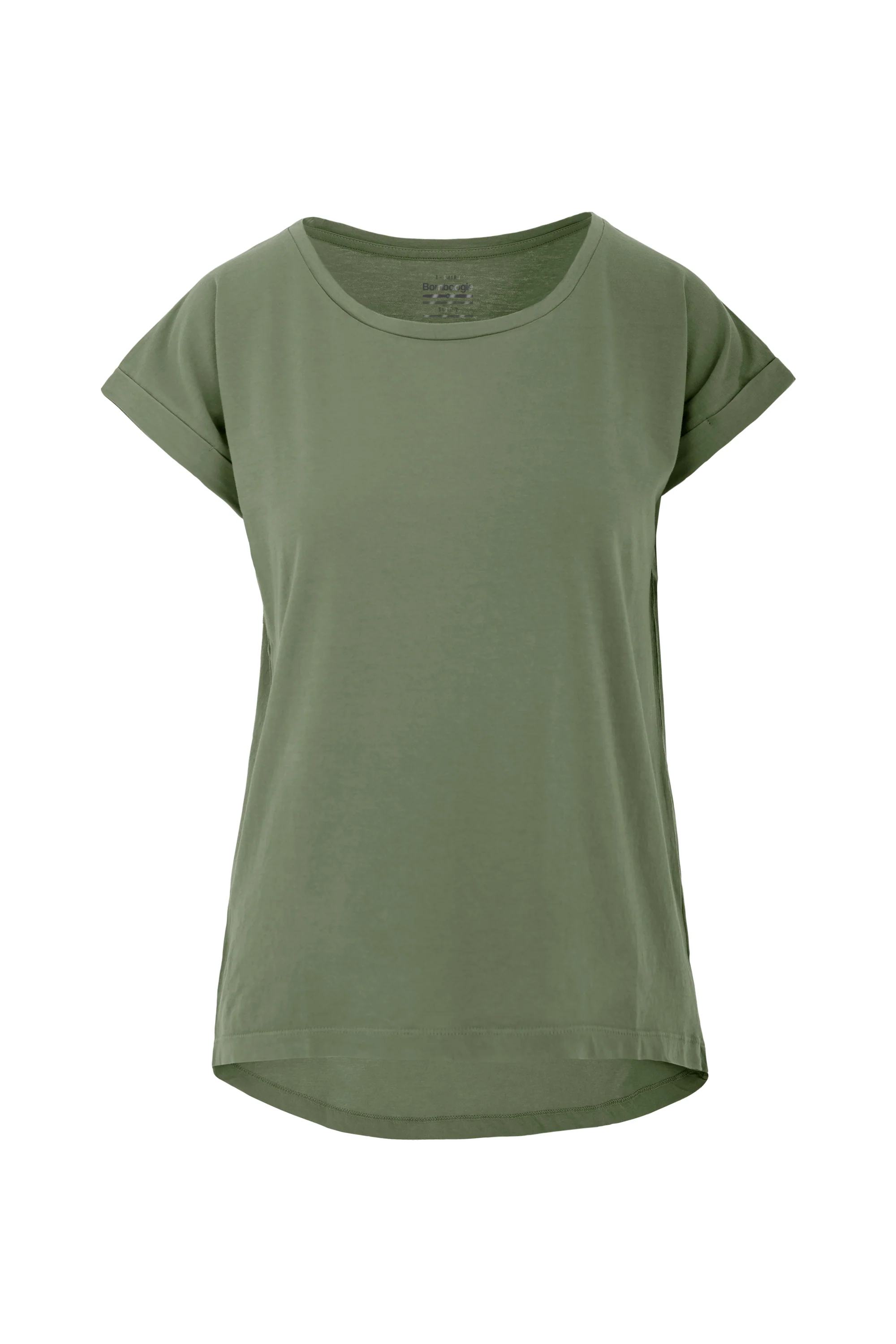 T-shirt girocollo in misto lino/cotone - Image 5