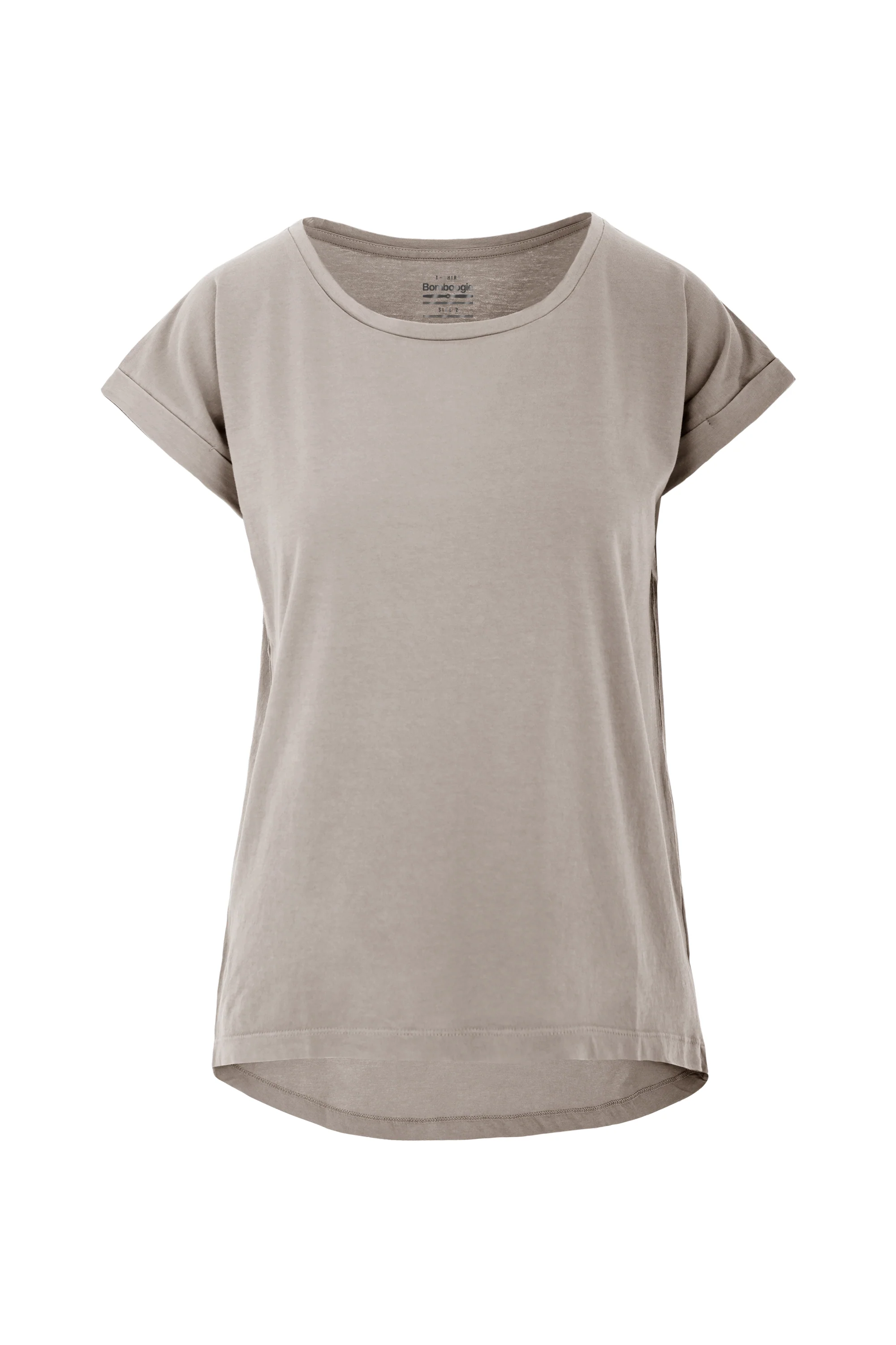 T-shirt girocollo in misto lino/cotone - Image 7