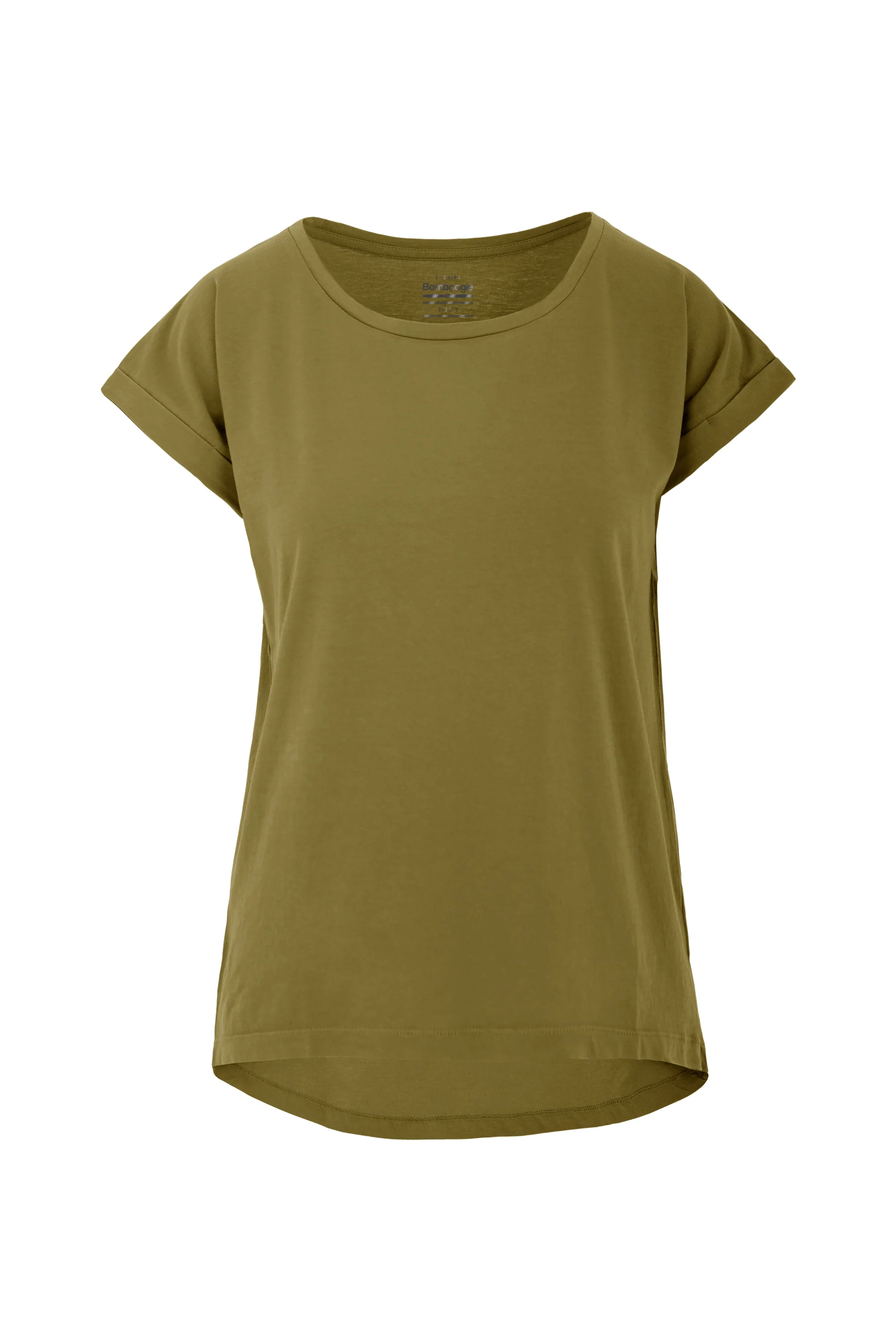T-shirt girocollo in misto lino/cotone - Image 8