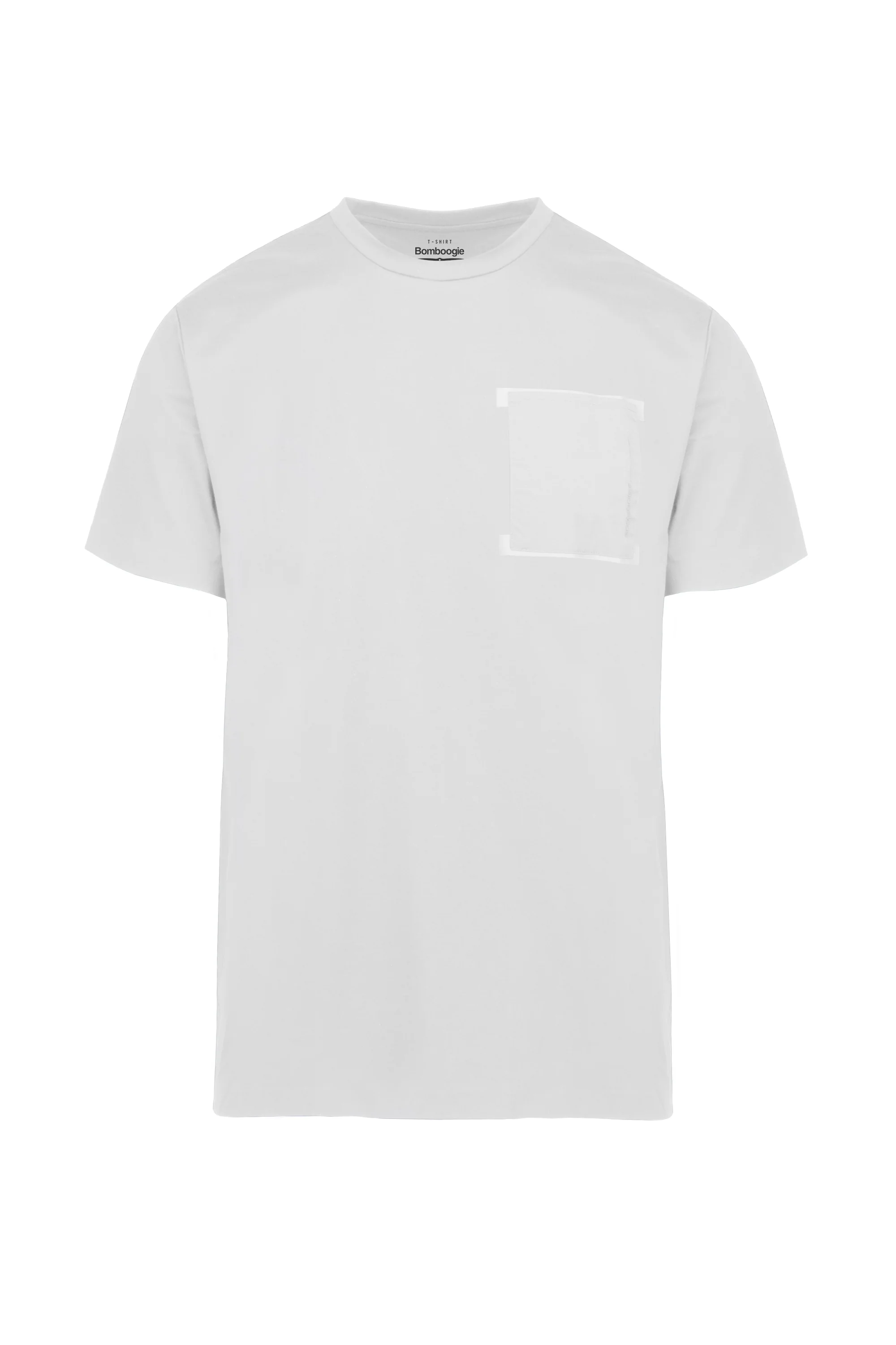 T-shirt in jersey tecnico stretch con taschino - Image 4