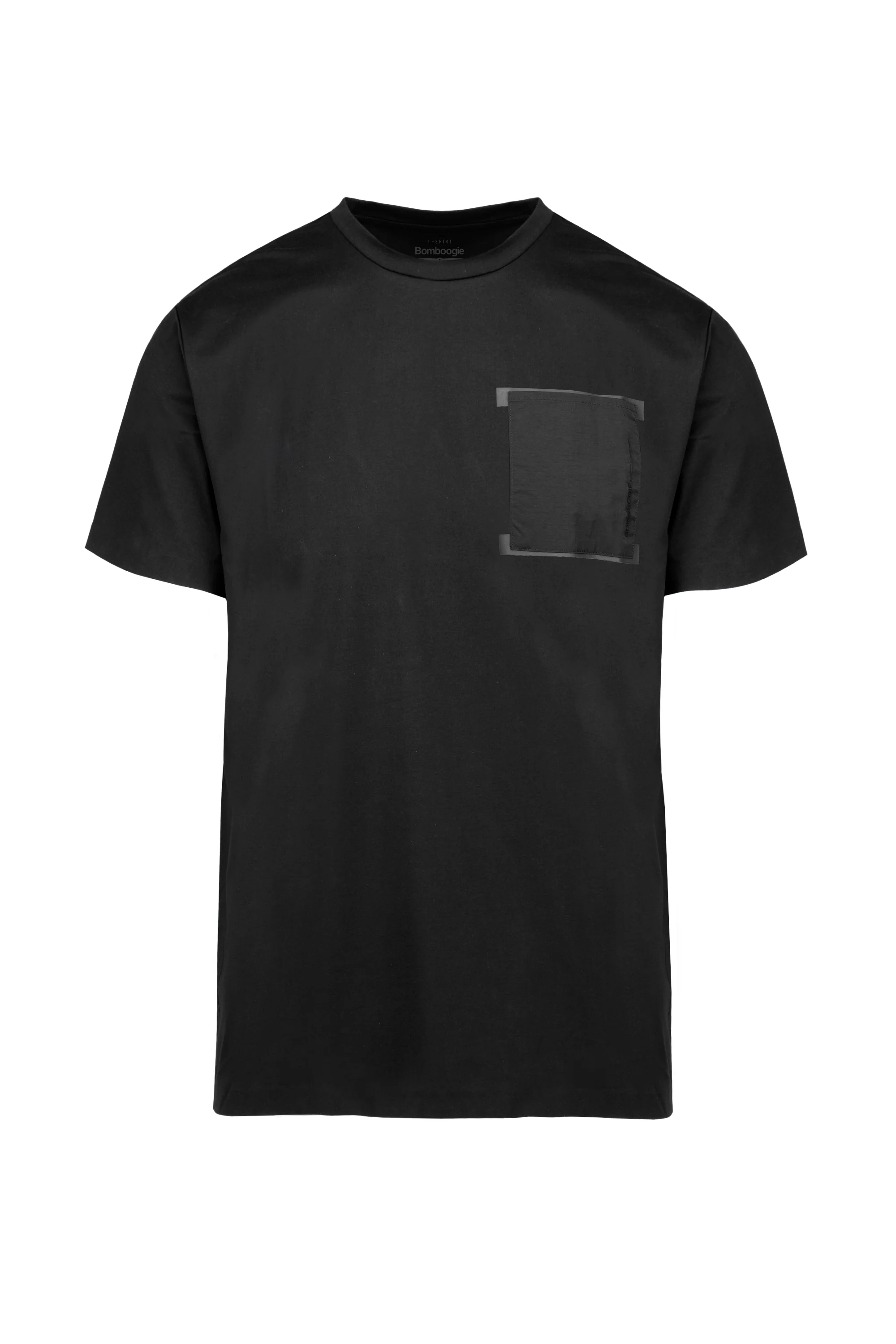 T-shirt in jersey tecnico stretch con taschino - Image 7