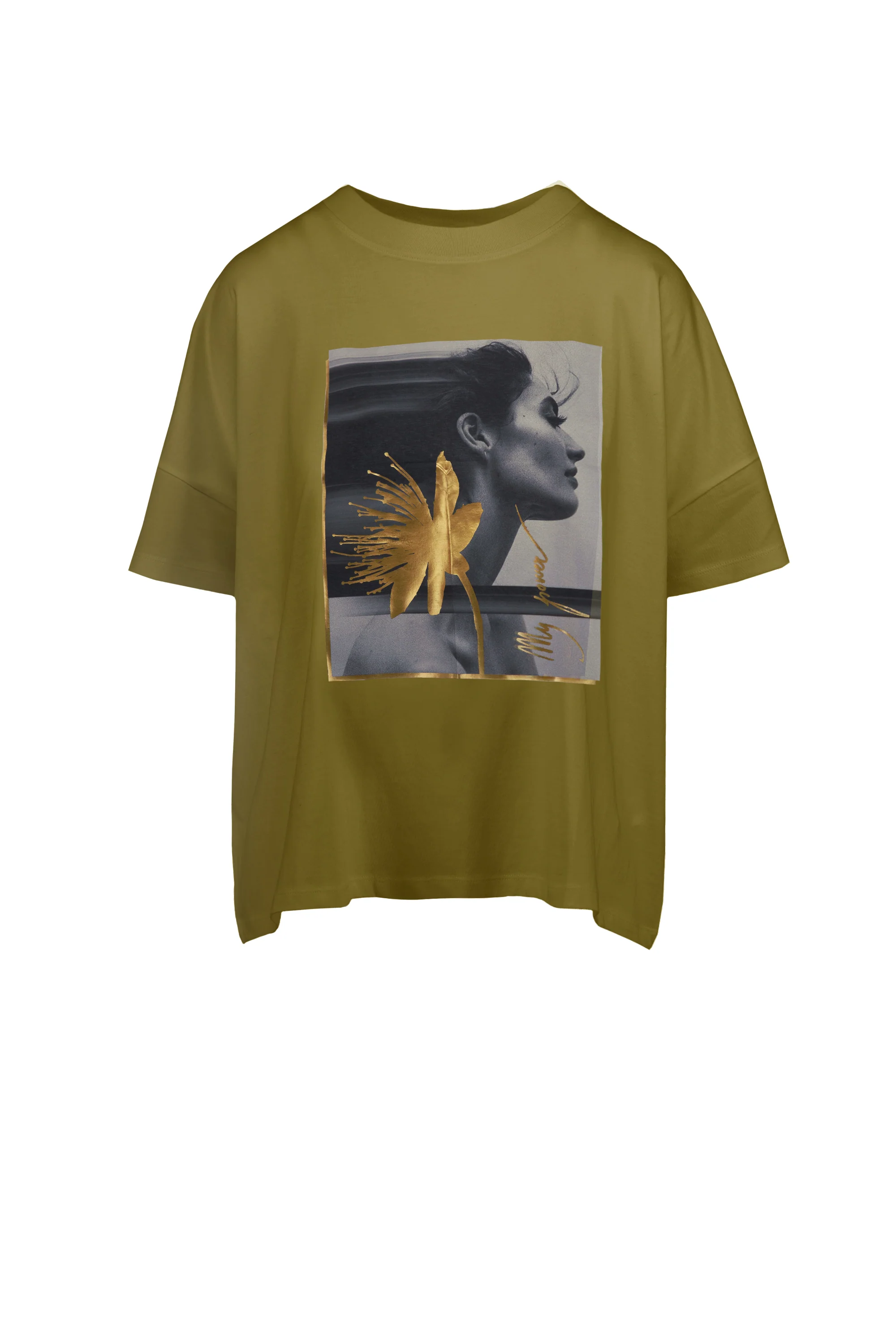 T-shirt over in cotone e lino - Image 3