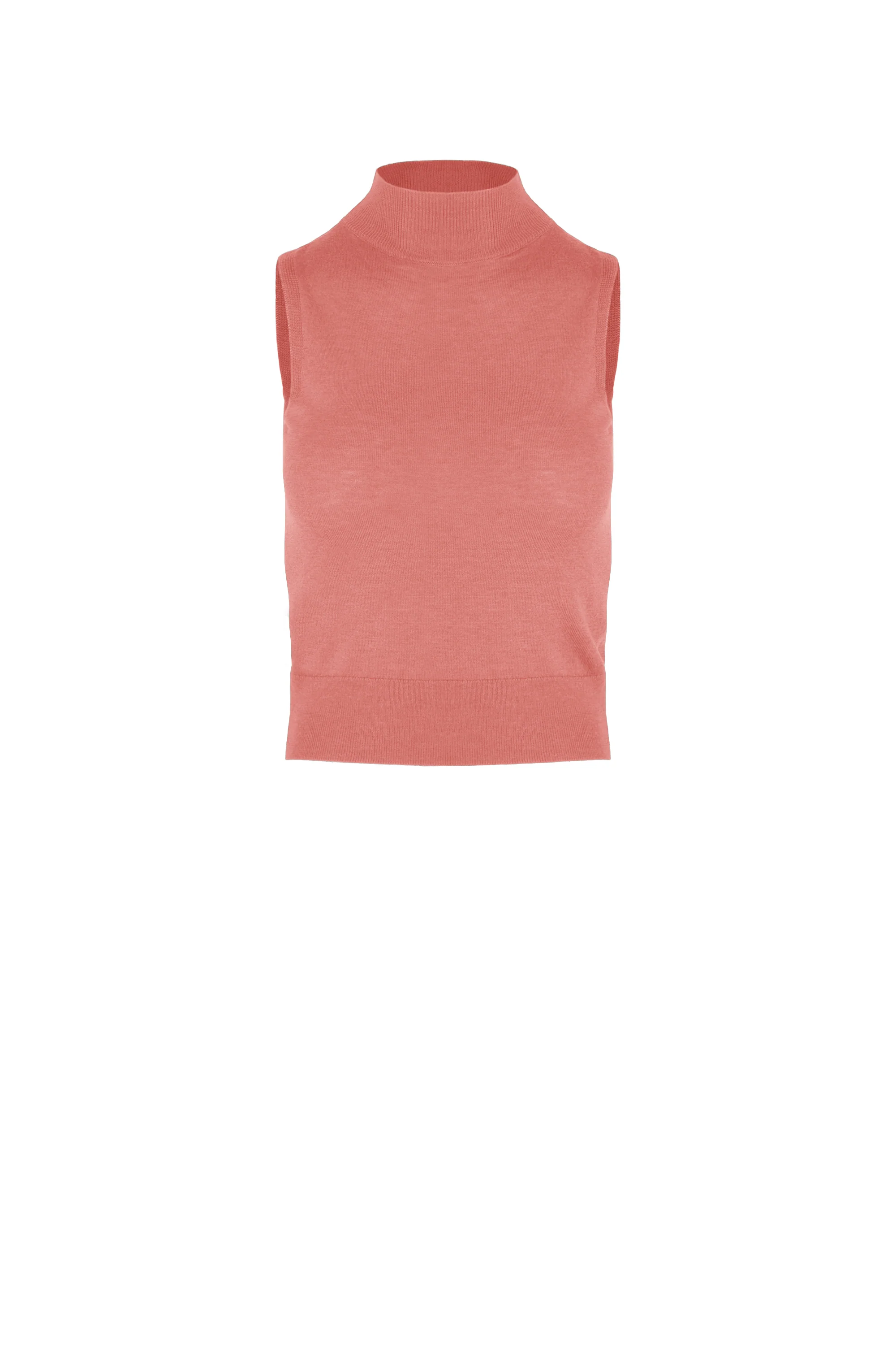 Top smanicato slim fit in misto lana merinos - Image 9