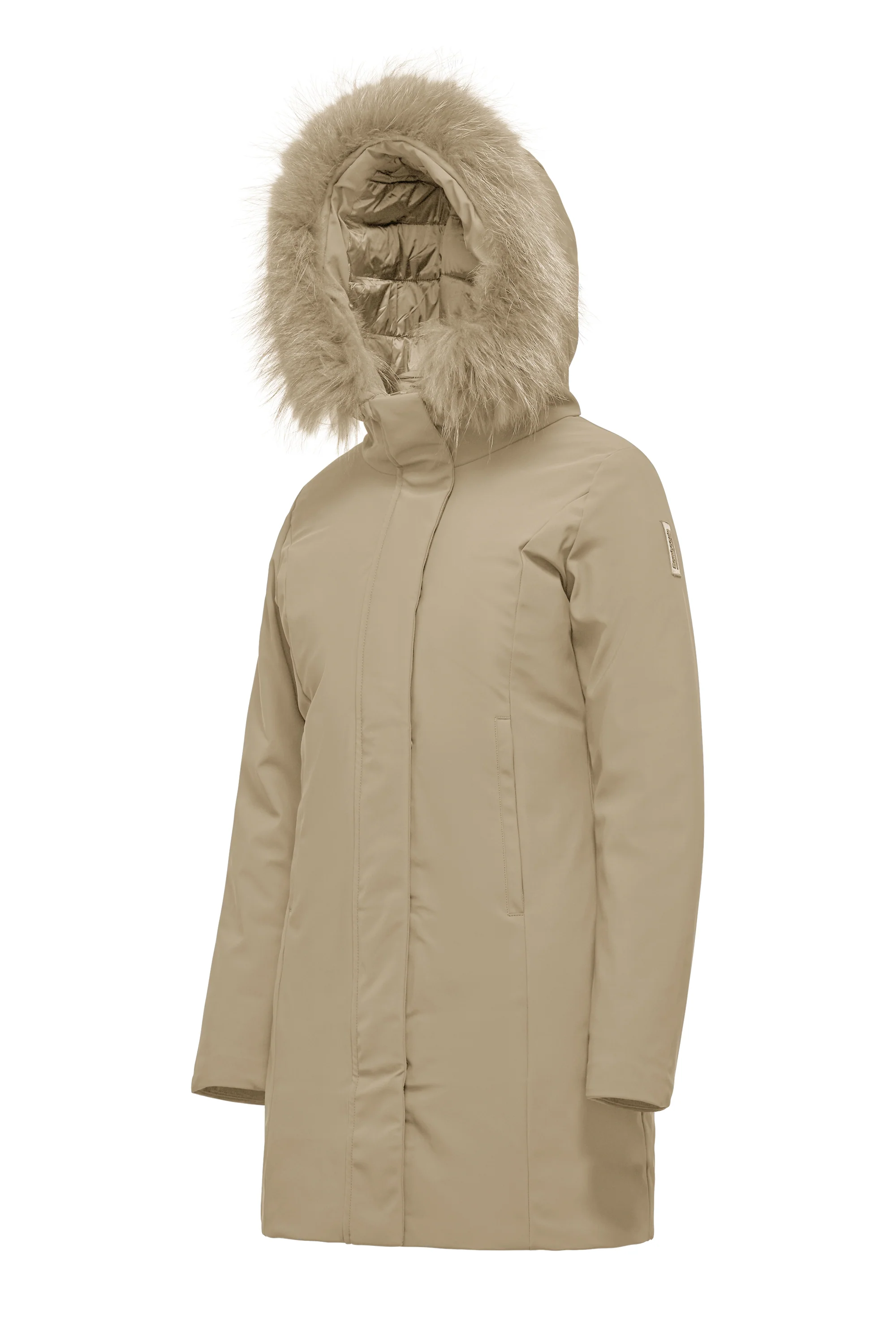 Vienna Jacket - Giacca lunga con cappuccio in pelliccia - Image 12