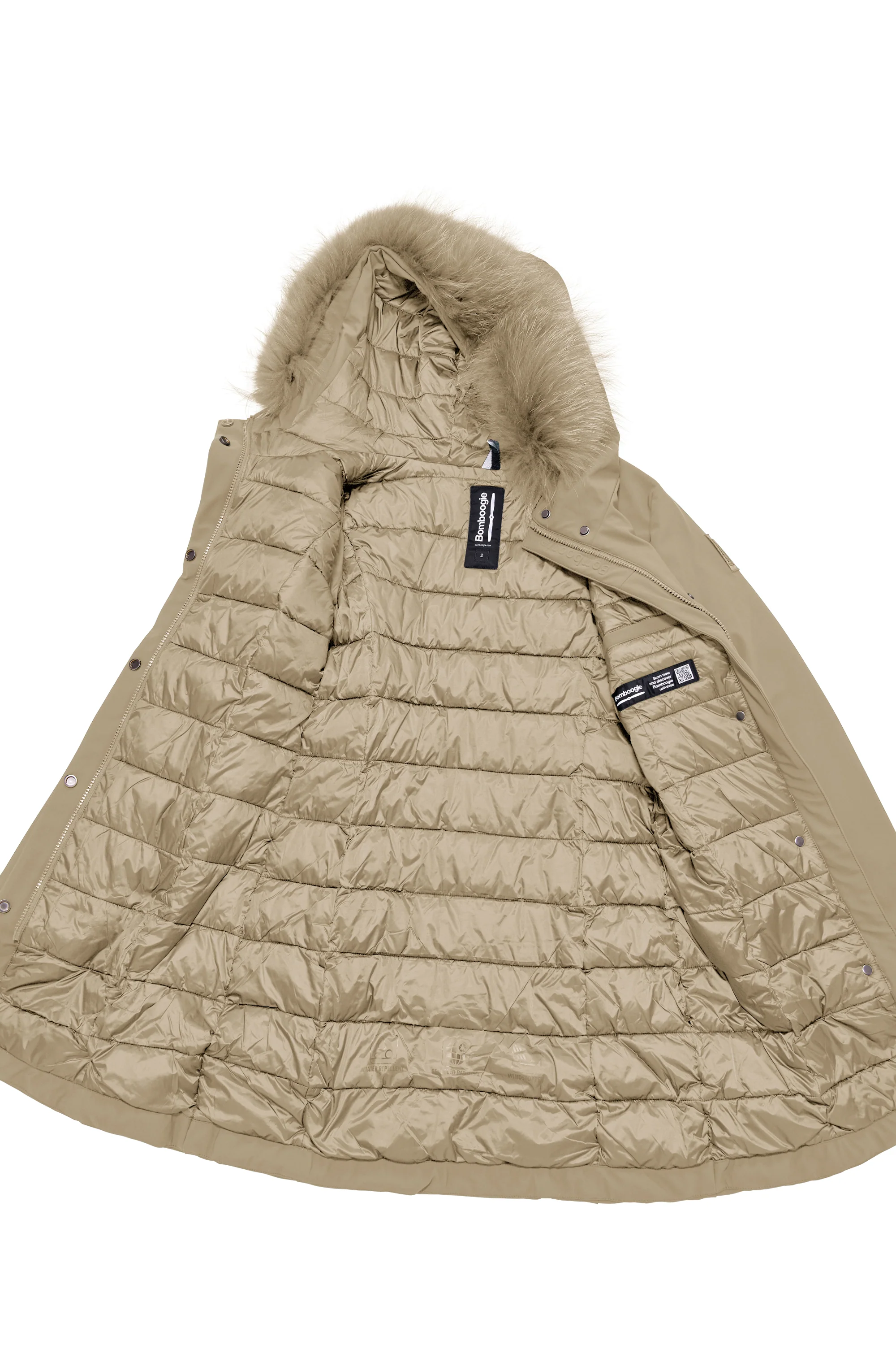 Vienna Jacket - Giacca lunga con cappuccio in pelliccia - Image 14