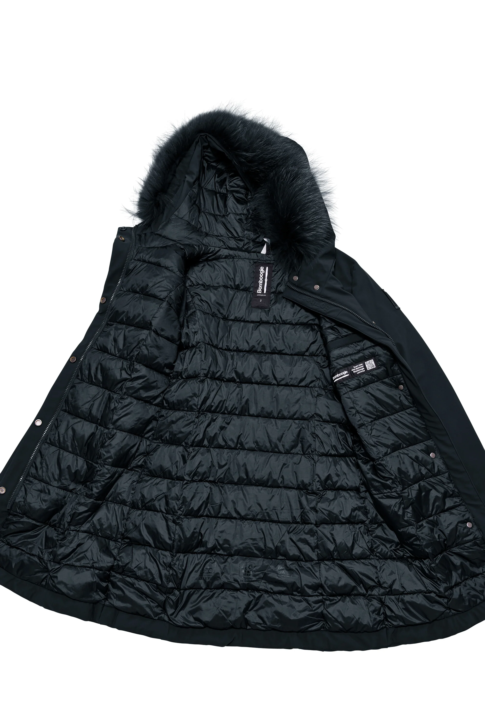 Vienna Jacket - Giacca lunga con cappuccio in pelliccia - Image 19