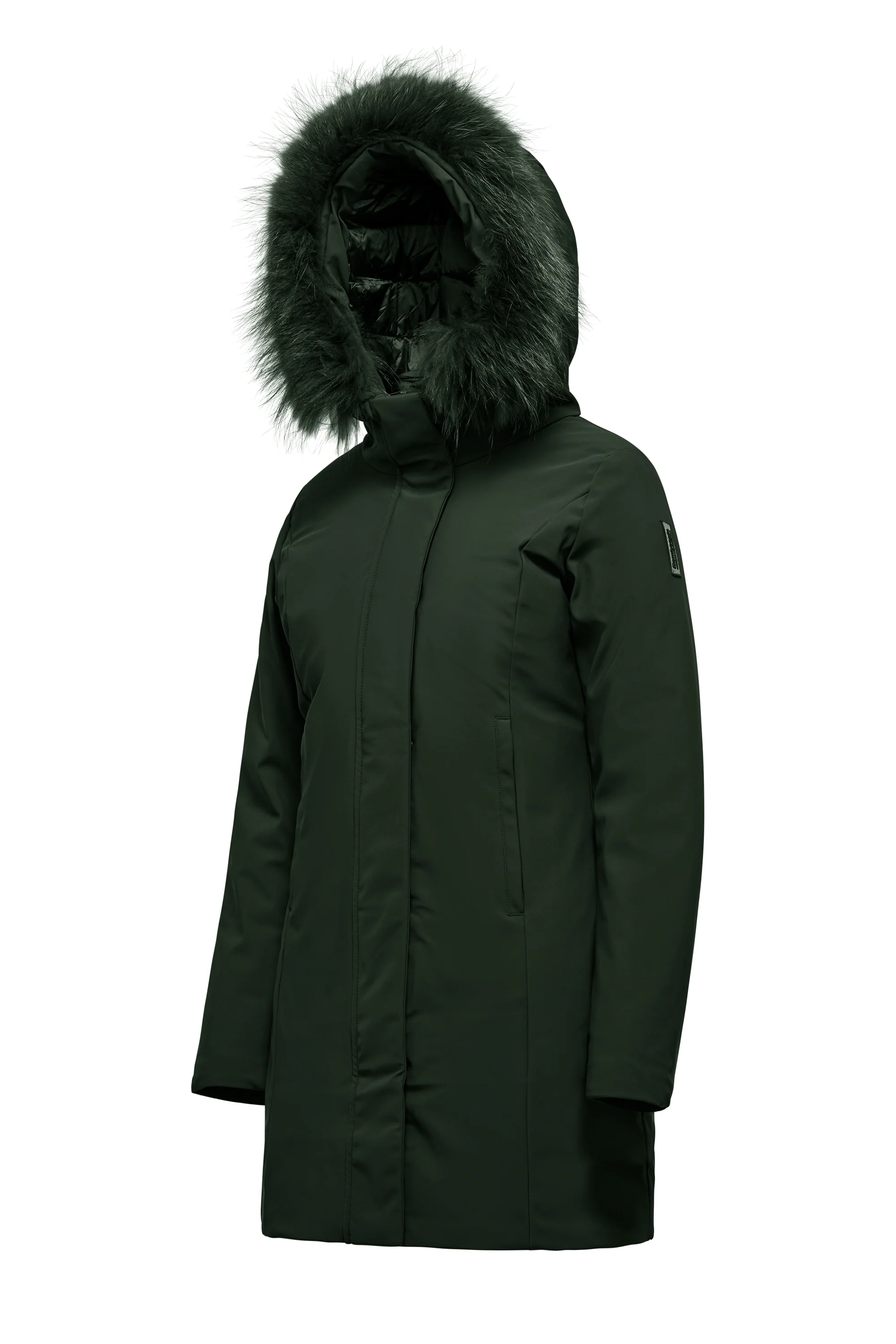 Vienna Jacket - Giacca lunga con cappuccio in pelliccia - Image 22
