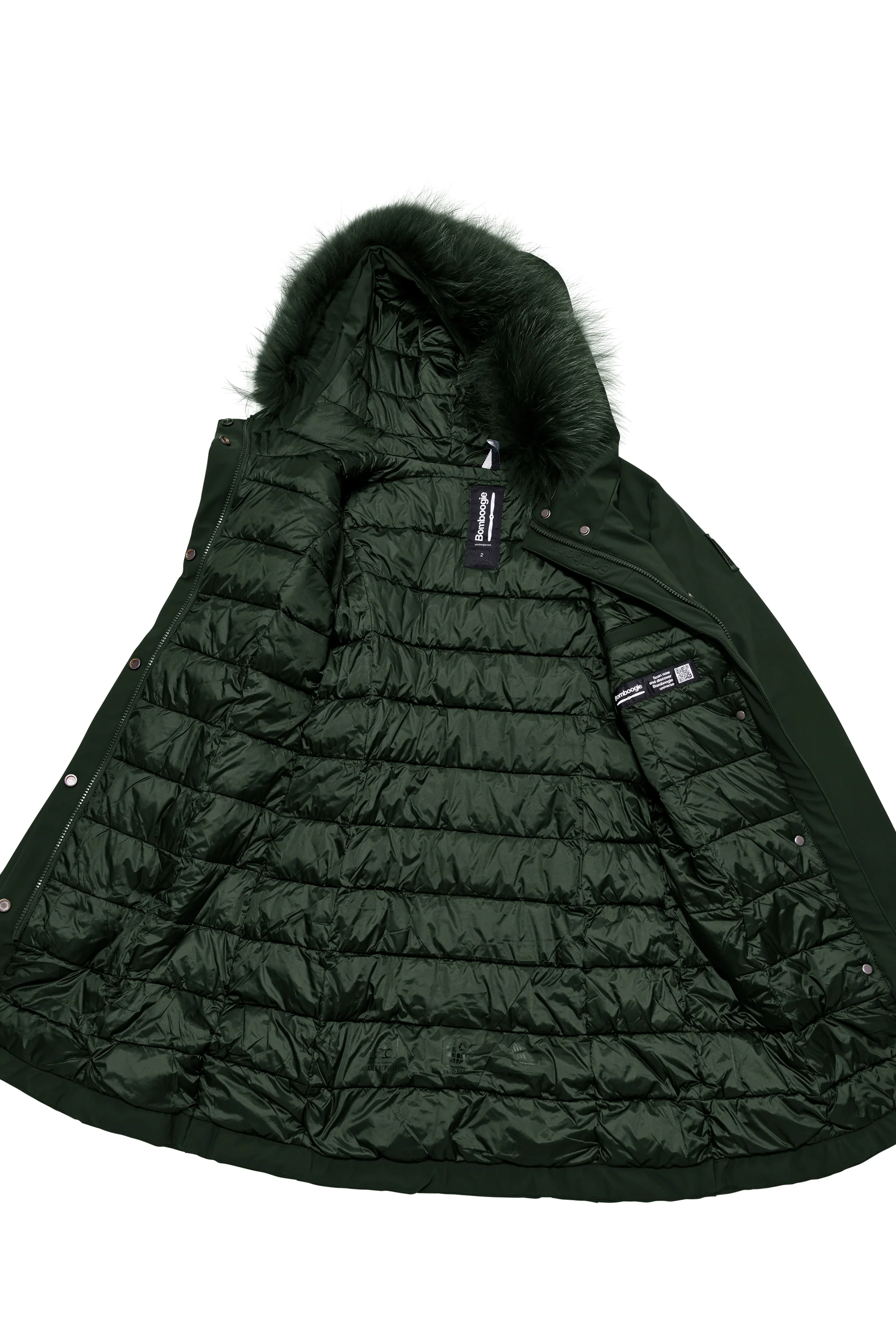 Vienna Jacket - Giacca lunga con cappuccio in pelliccia - Image 24