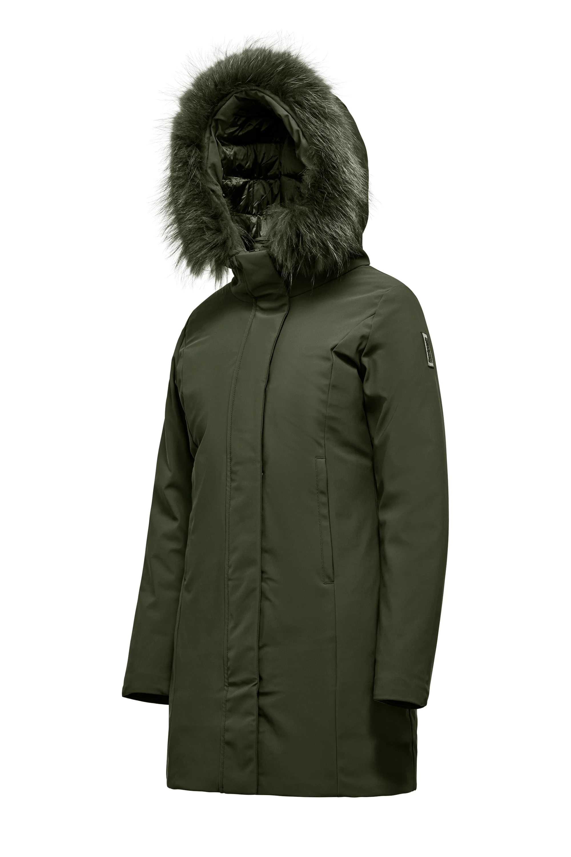 Vienna Jacket - Giacca lunga con cappuccio in pelliccia - Image 27