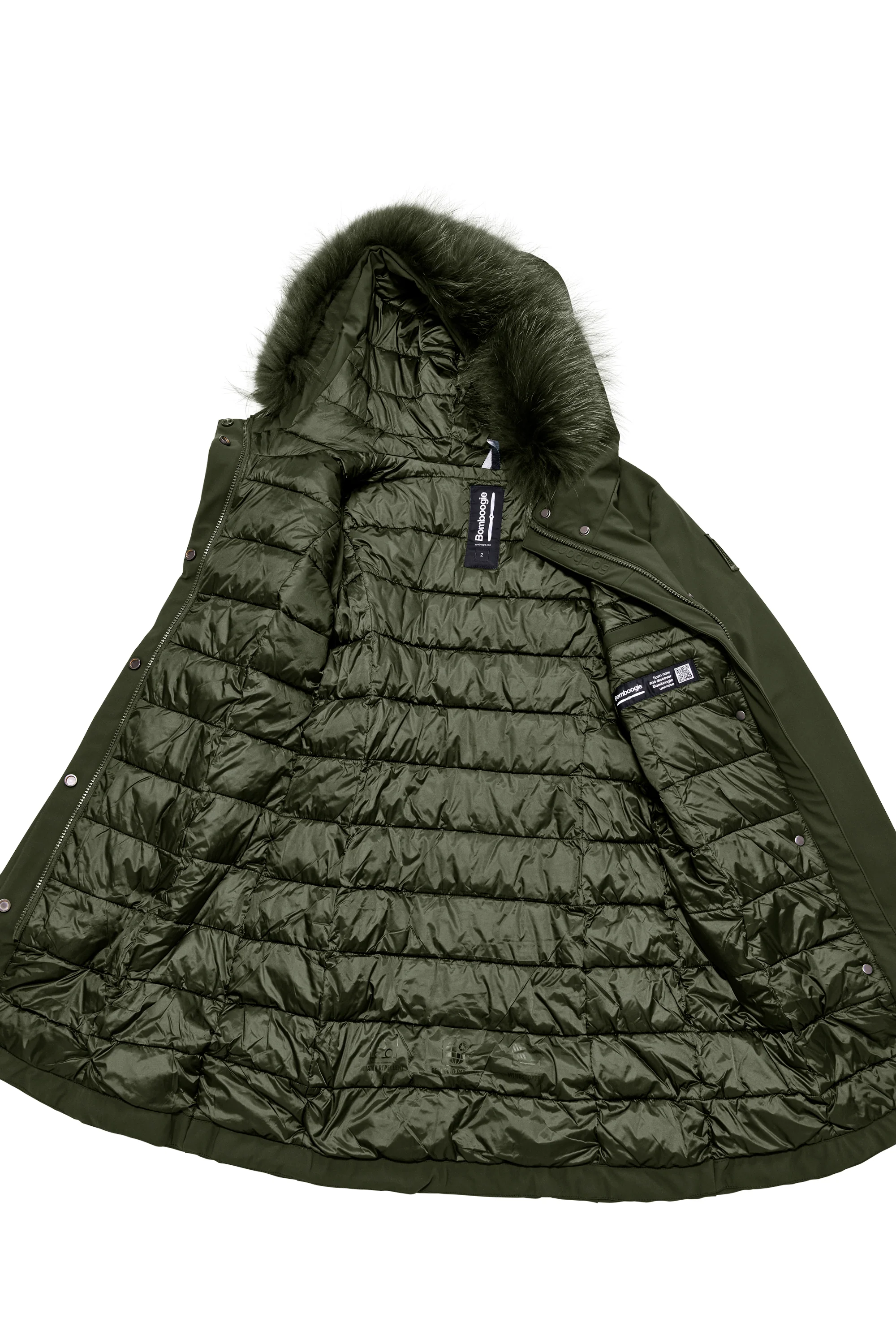 Vienna Jacket - Giacca lunga con cappuccio in pelliccia - Image 29