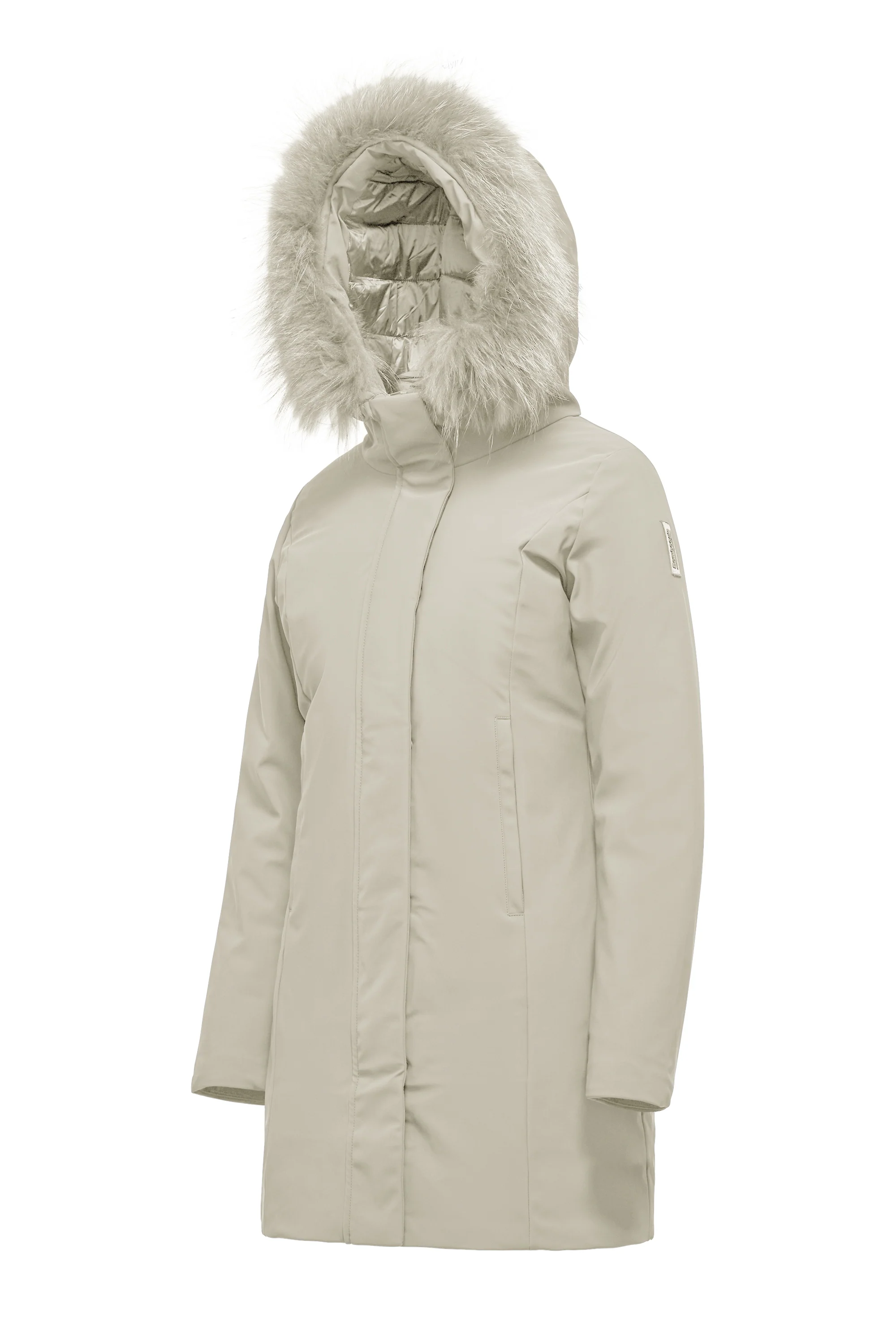 Vienna Jacket - Giacca lunga con cappuccio in pelliccia - Image 32