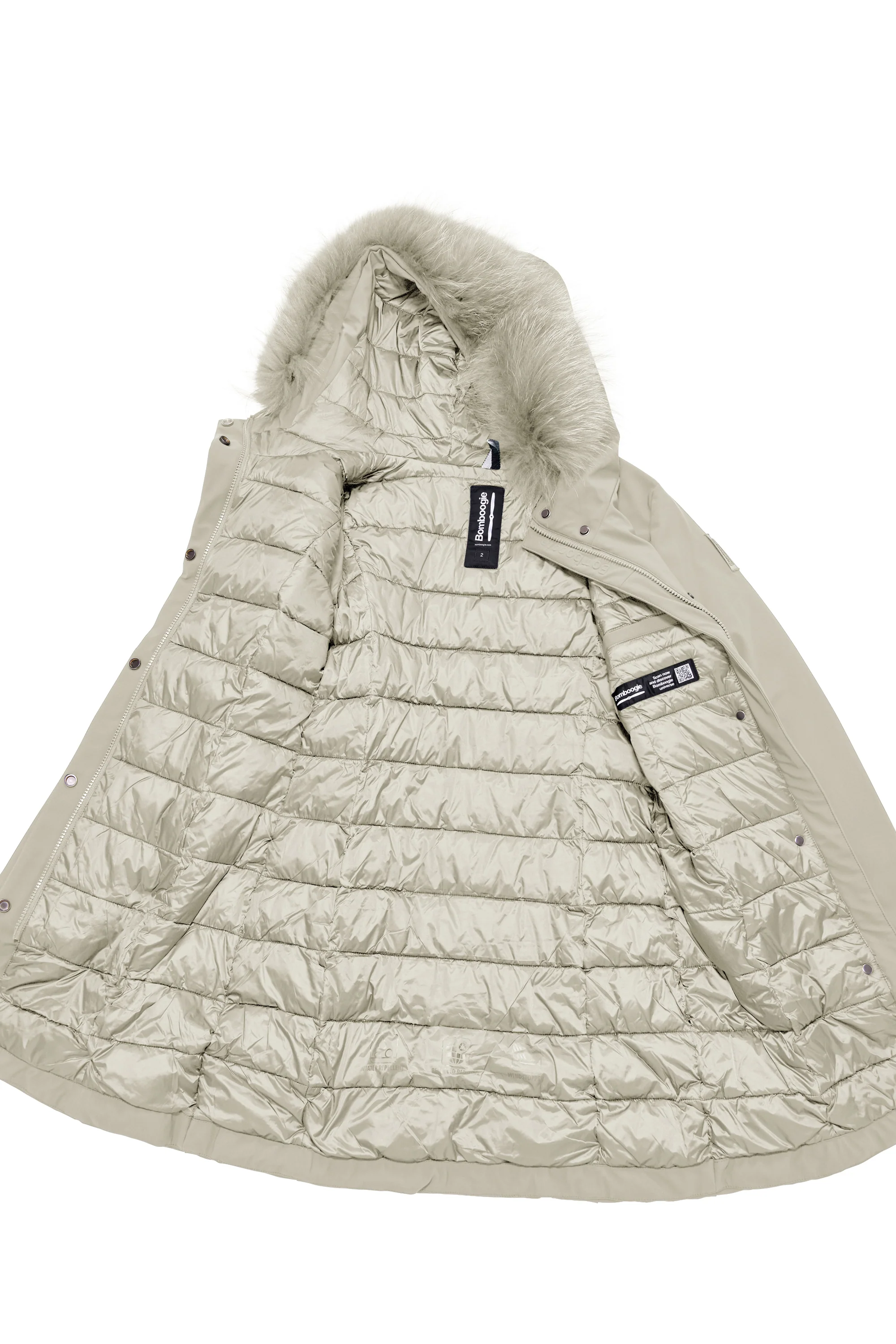 Vienna Jacket - Giacca lunga con cappuccio in pelliccia - Image 34