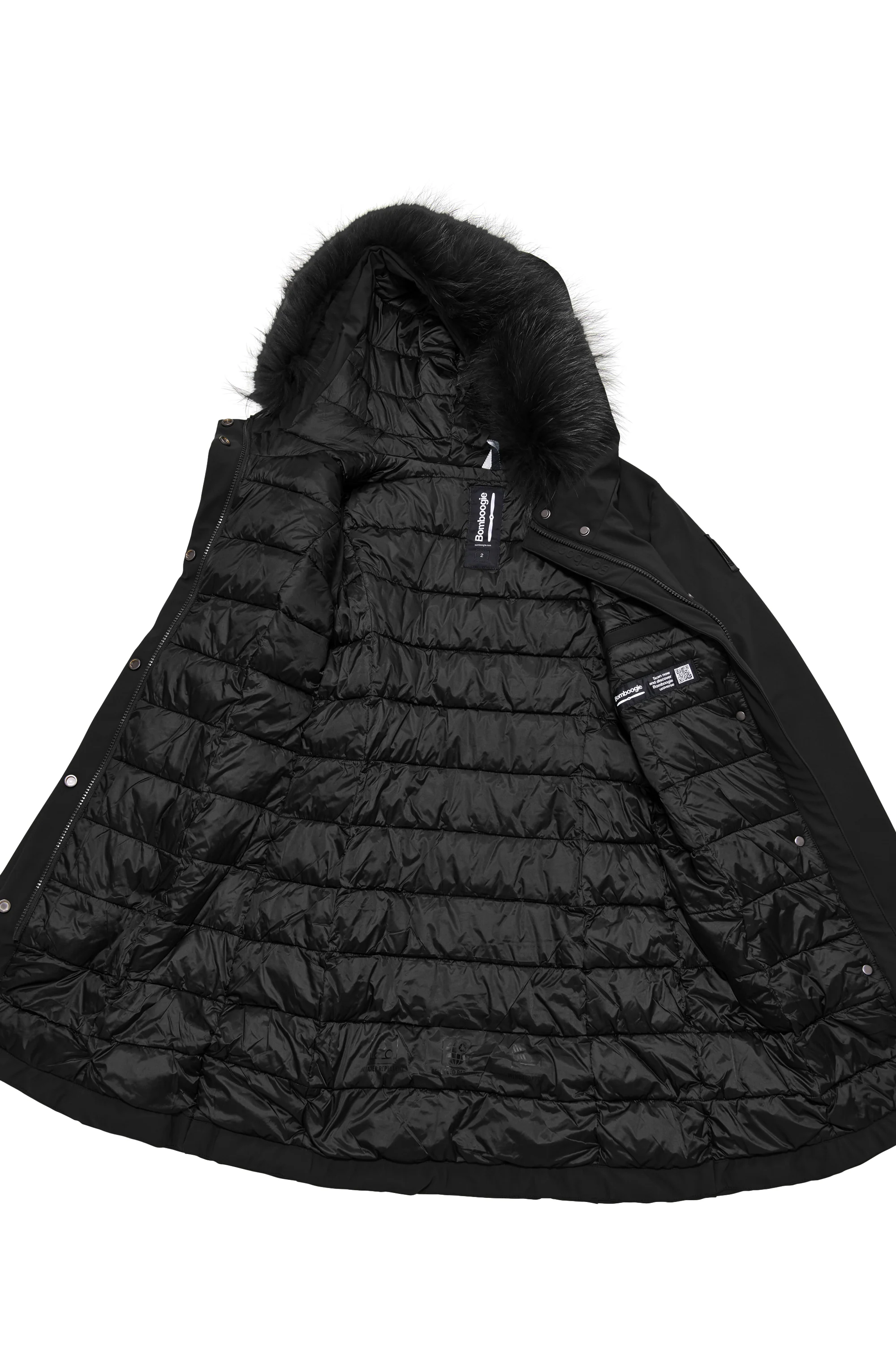 Vienna Jacket - Giacca lunga con cappuccio in pelliccia - Image 4