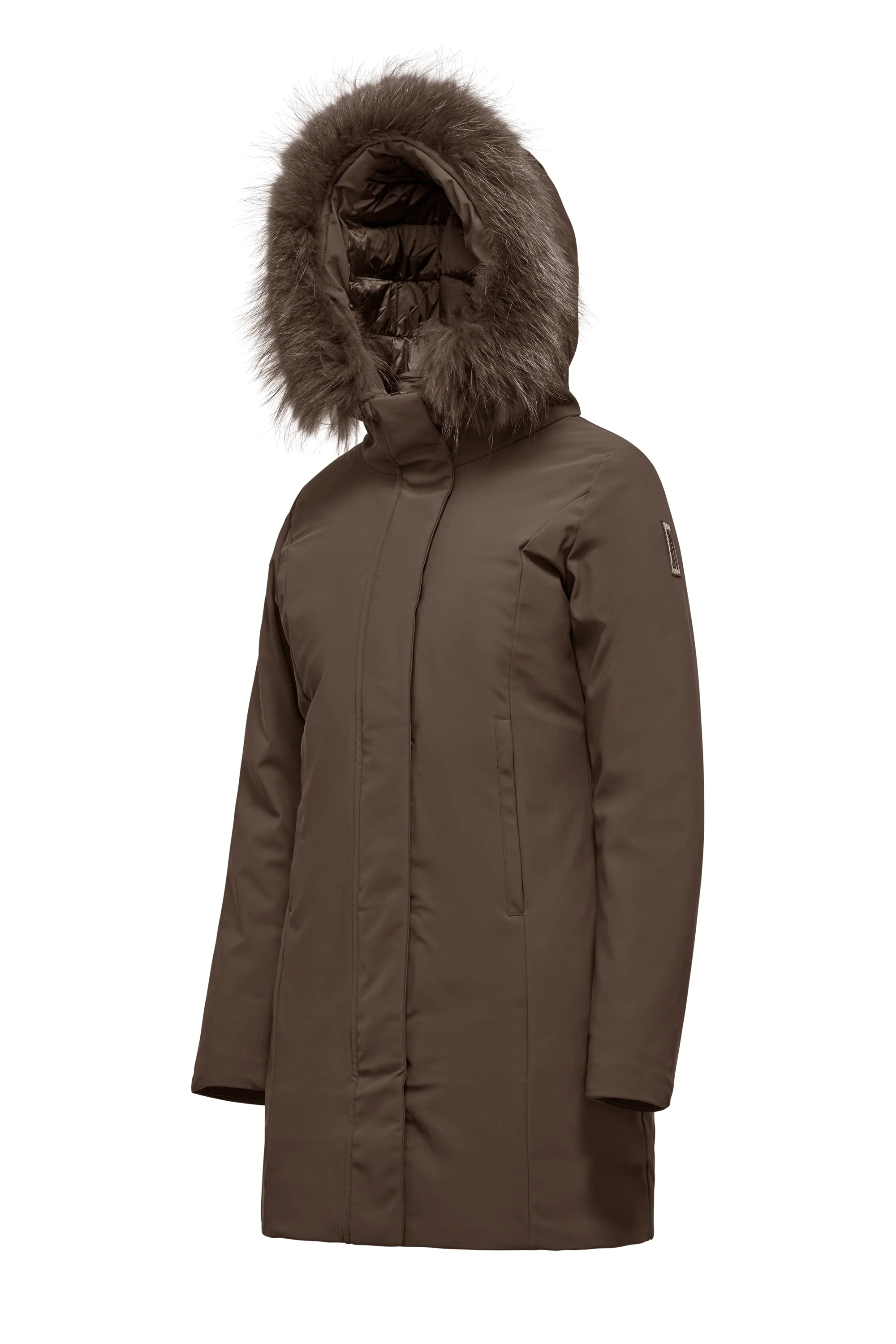 Vienna Jacket - Giacca lunga con cappuccio in pelliccia - Image 7